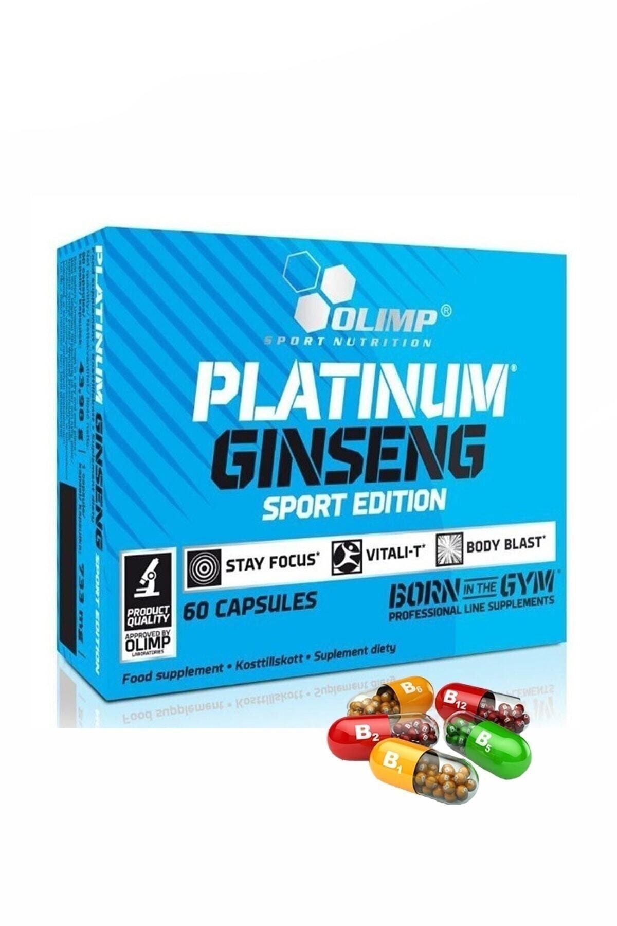 Olimp Platinum Gingseng 60 Kapsül Ginseng Arpa Ekstresi Vitamin Mineral