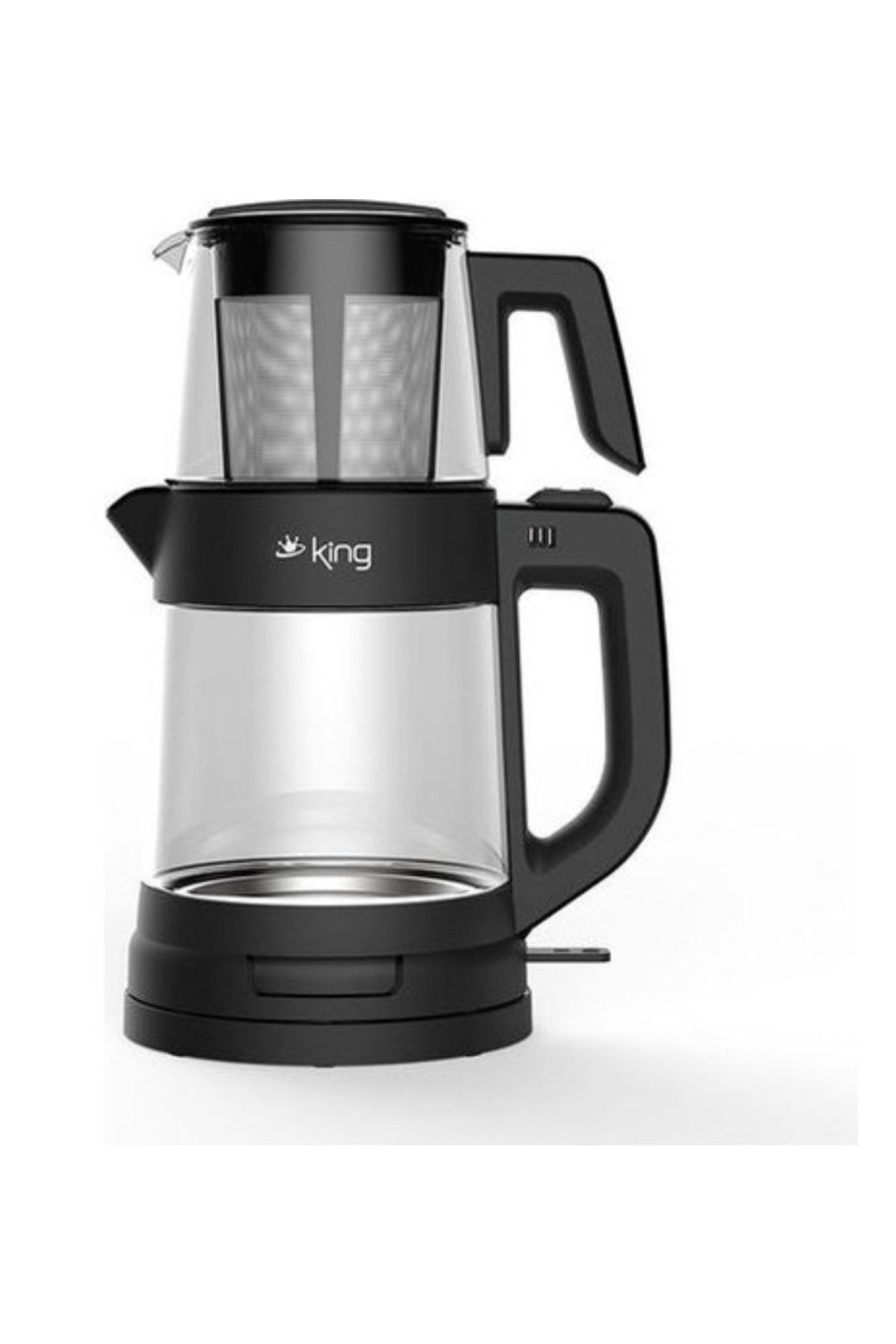 King KCM330 Tea Pro Cam Çay Makinesi Siyah