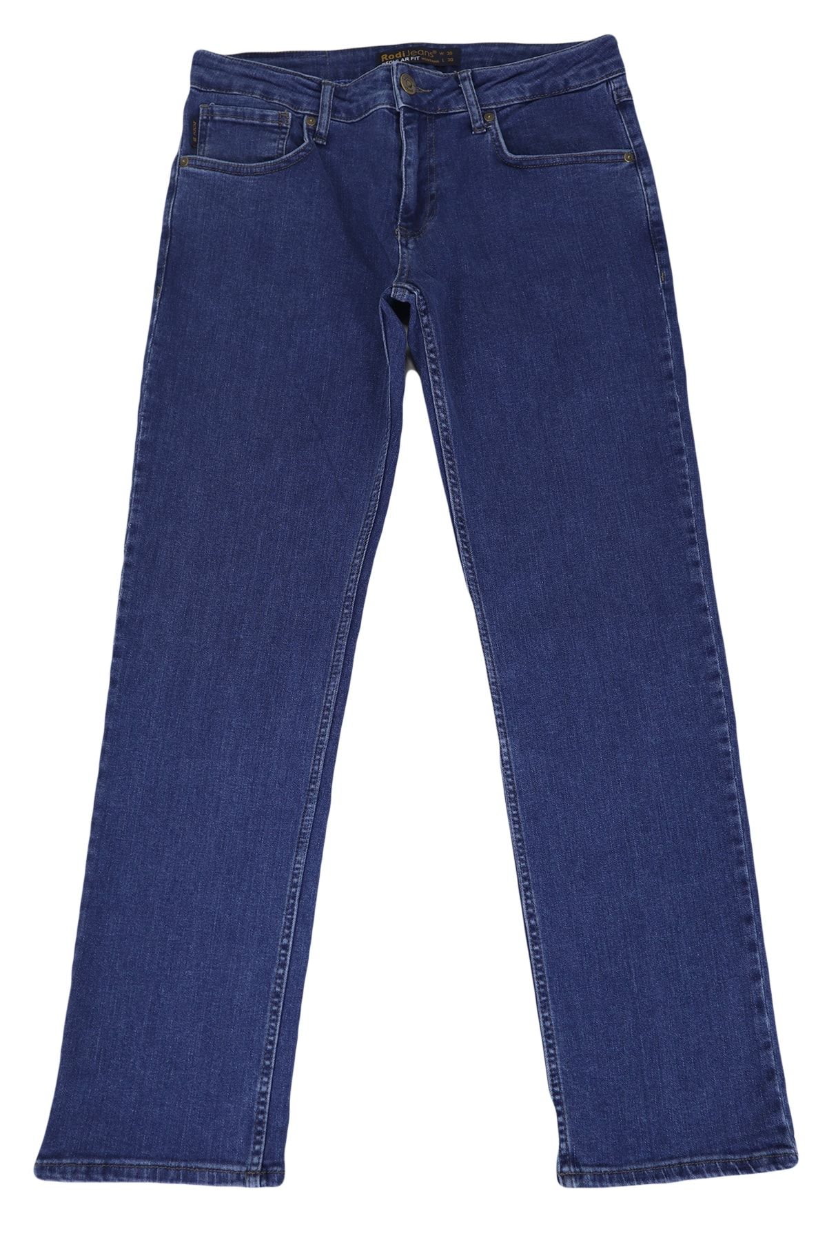 Rodi Jeans Fistan Store Erkek Koyu Mavi Yüksek Bel Rahat Kesim Boru Paça Jean Pantolon
