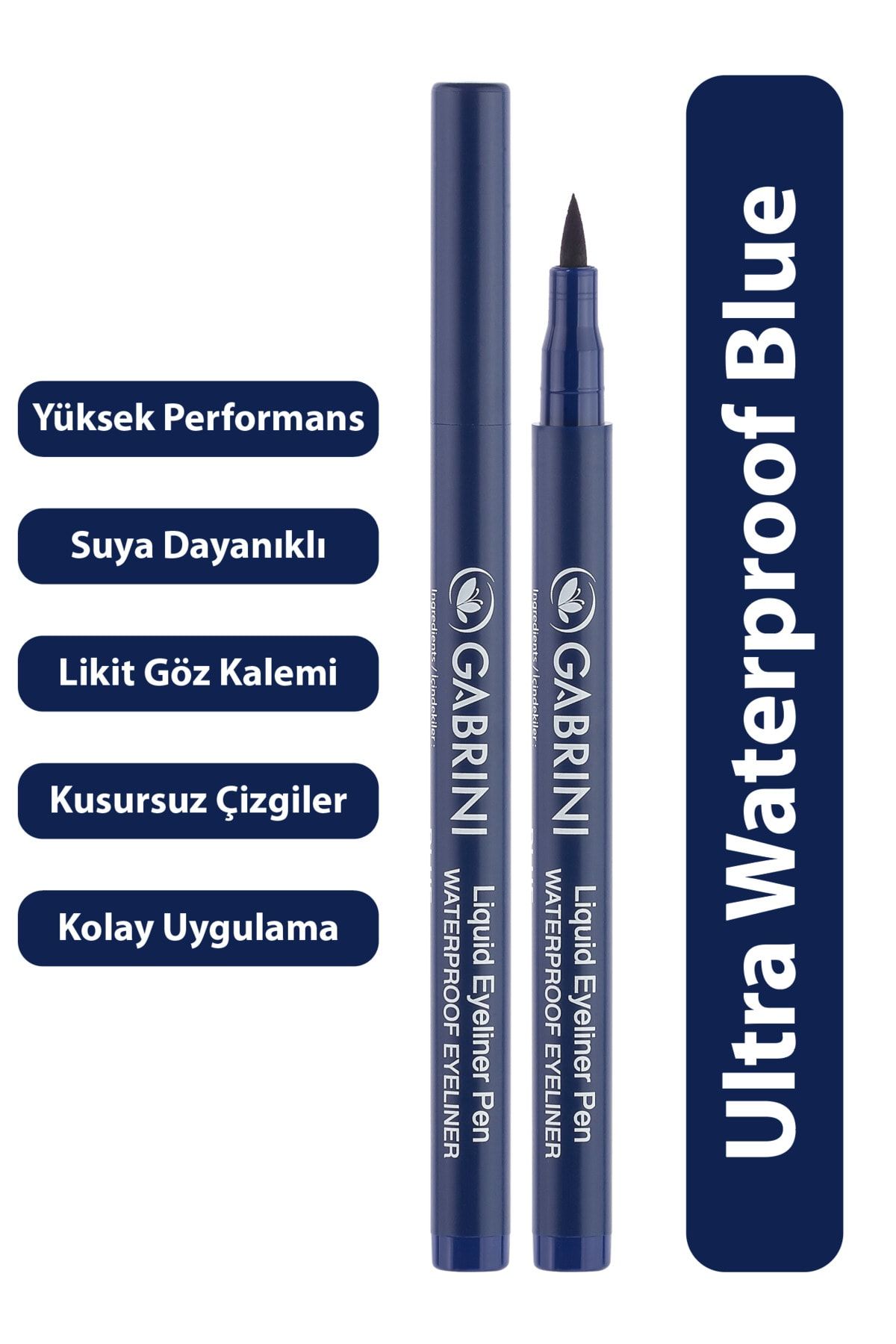 Gabrini Likit Mavi Eyeliner Liquid Eyeliner Pen