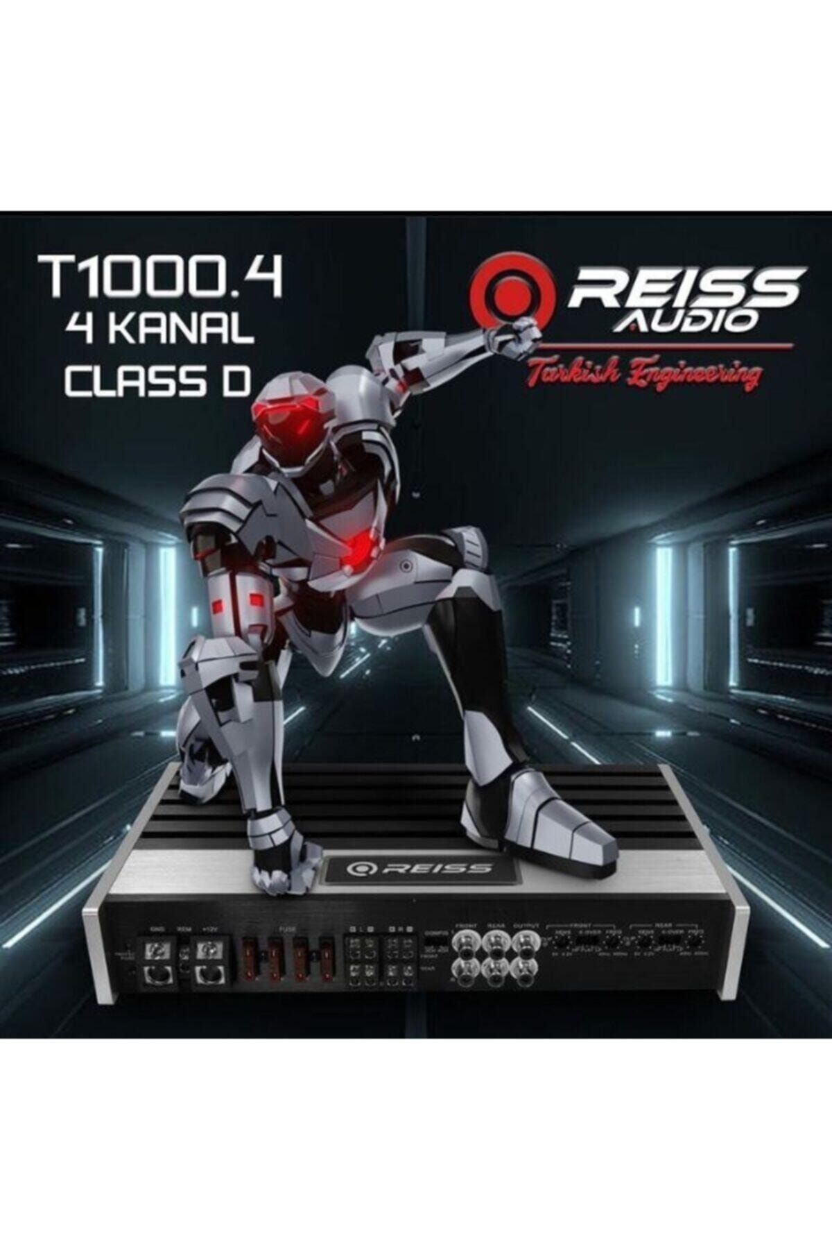 REISS AUDIO Reiss Audıo Rs-t1000.4 4 Kanal Class D • 250watts X 4ch @ 4 Ohms Rms Output • 500watts
