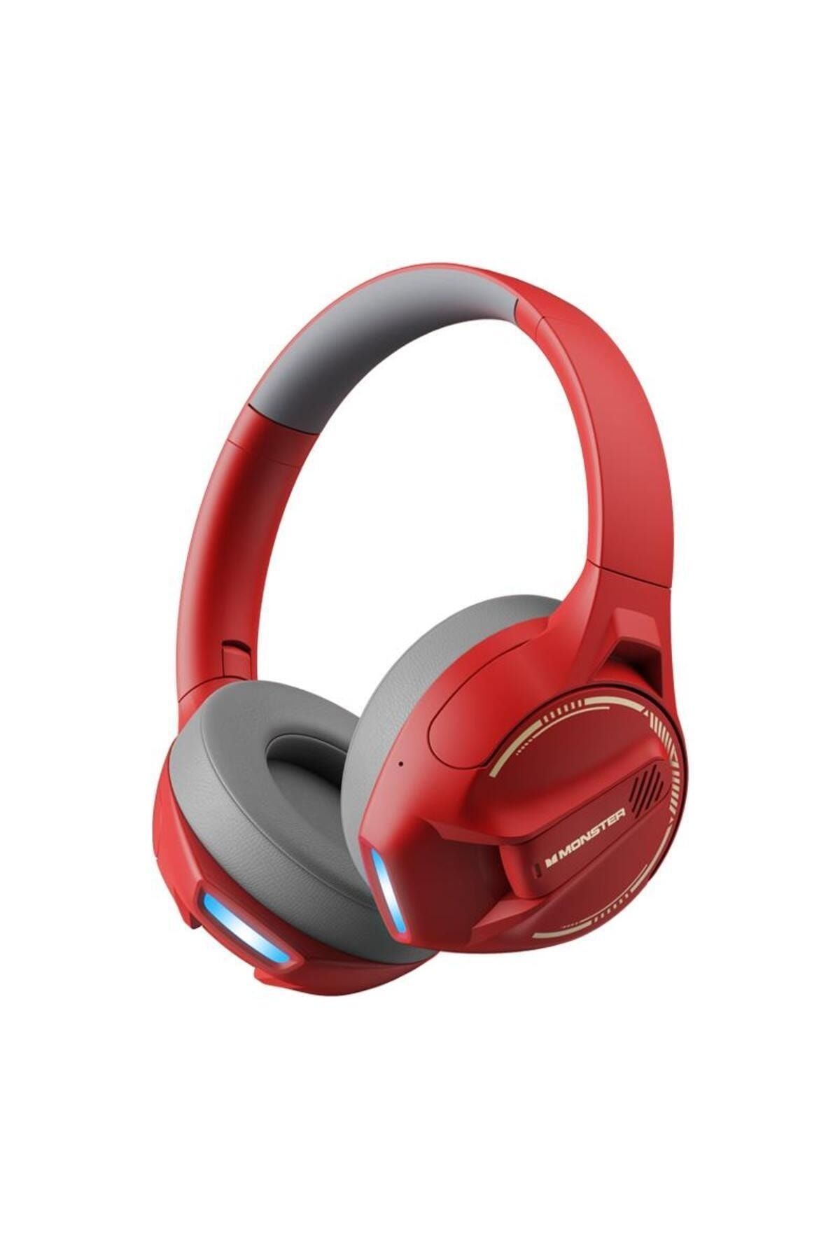 MONSTER Storm XKH03 Profosyenel Kulaküstü Bluetooth Kulaklık Kırmızı