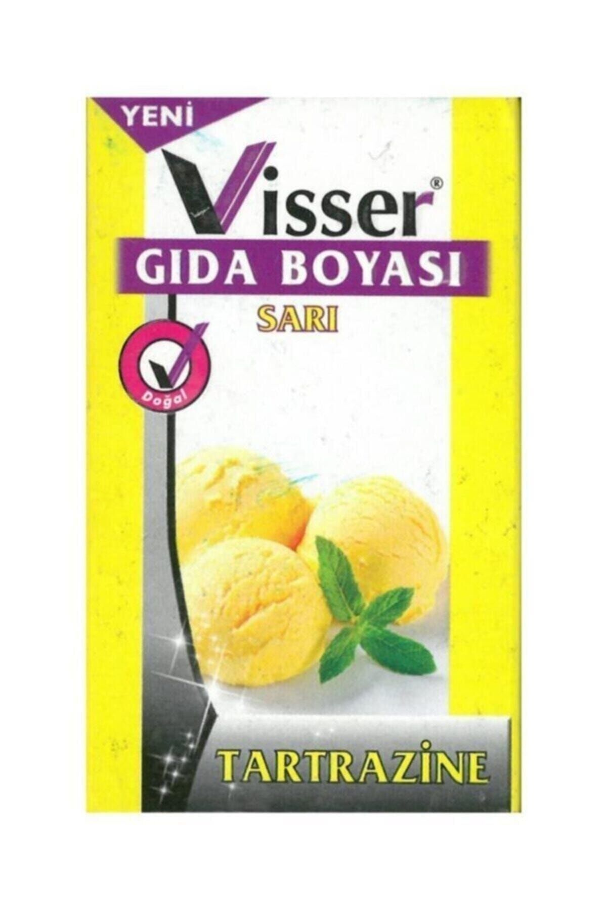 Hobi24 Visser Toz Gıda Boyası 9 gram - Sarı G.b 5 Li