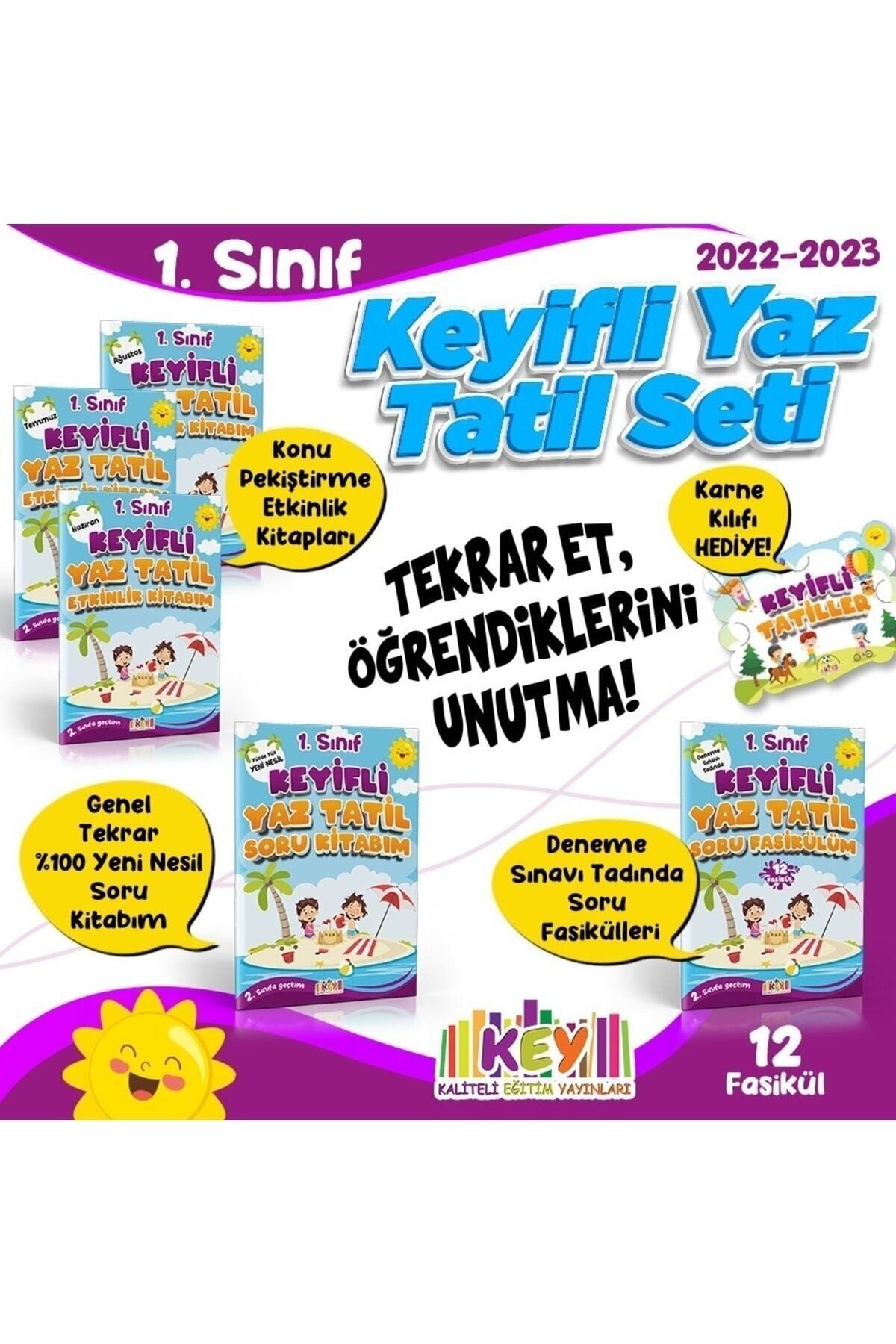 Kaliteli Eğitim Yayınları Key Yayınları 1.sınıf Keyifli Yaz Tatil Seti 2022-2023 Yeni Baskı