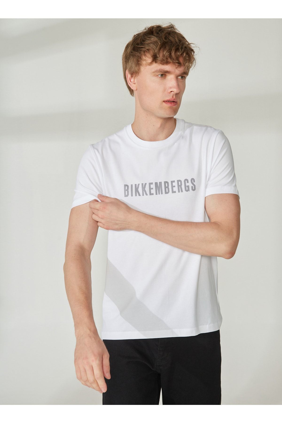 Bikkembergs Beyaz Erkek T-Shirt C 4 101 2S