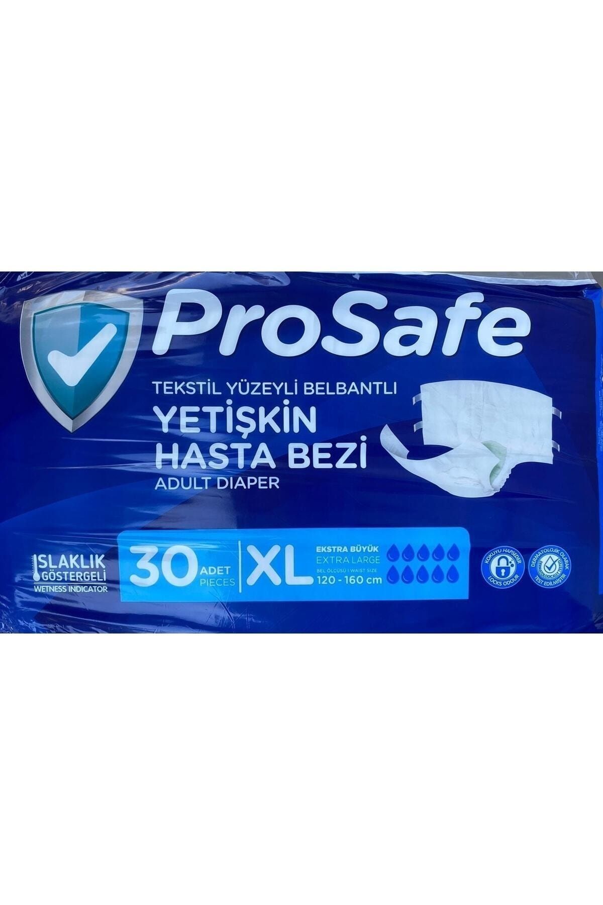 PROSAFE Bel Bantlı Yetişkin Hasta Bezi Ekstra Büyük Boy Xlarge 60'lı