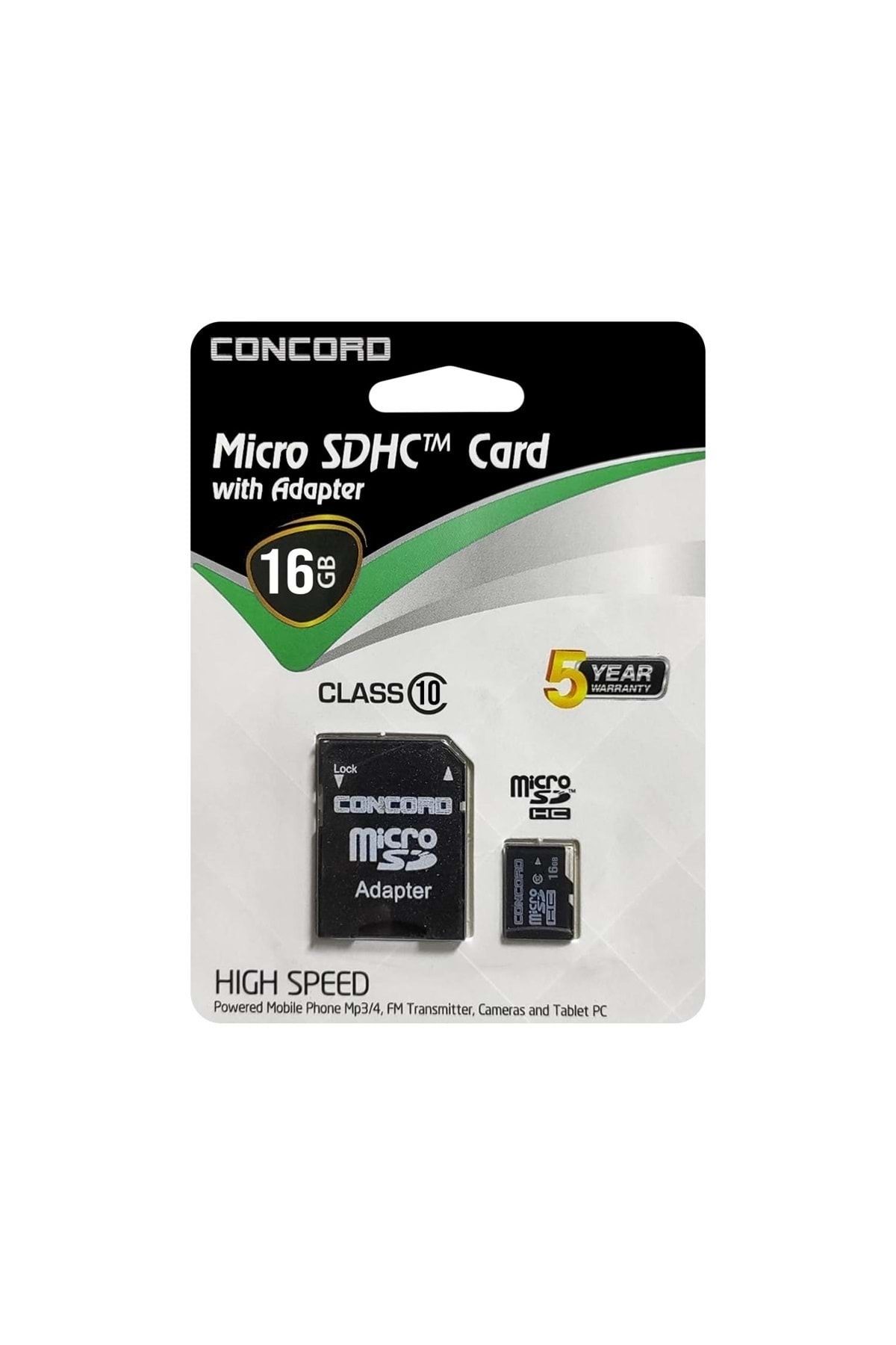 Concord C-m16 Hafıza Kartı 16gb Micro Sd Class10