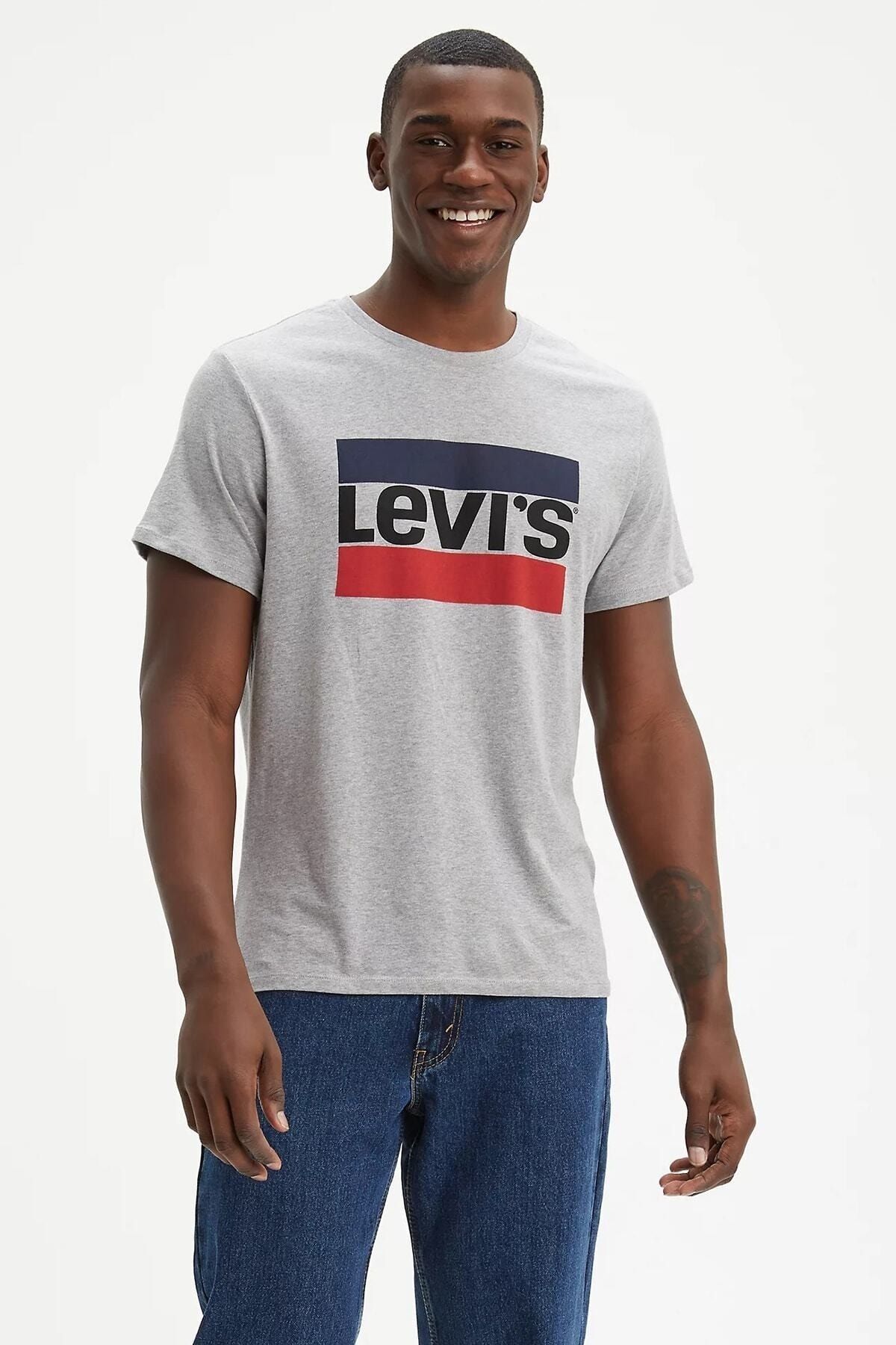 Levi's Logolu Bisiklet Yaka Pamuklu T Shirt Erkek T Shirt A6335