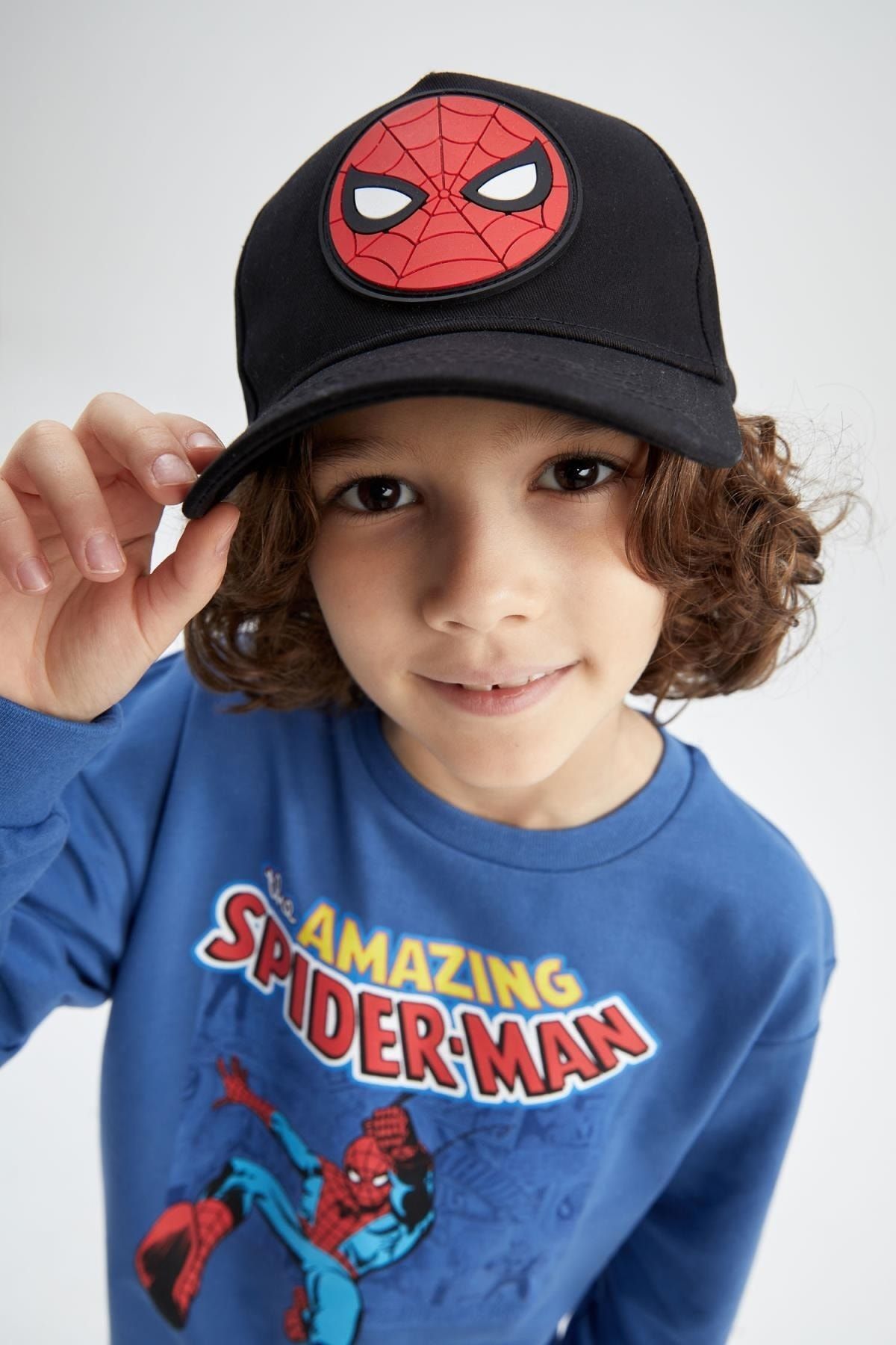 Defacto Erkek Çocuk Marvel Spiderman Pamuklu Cap Şapka