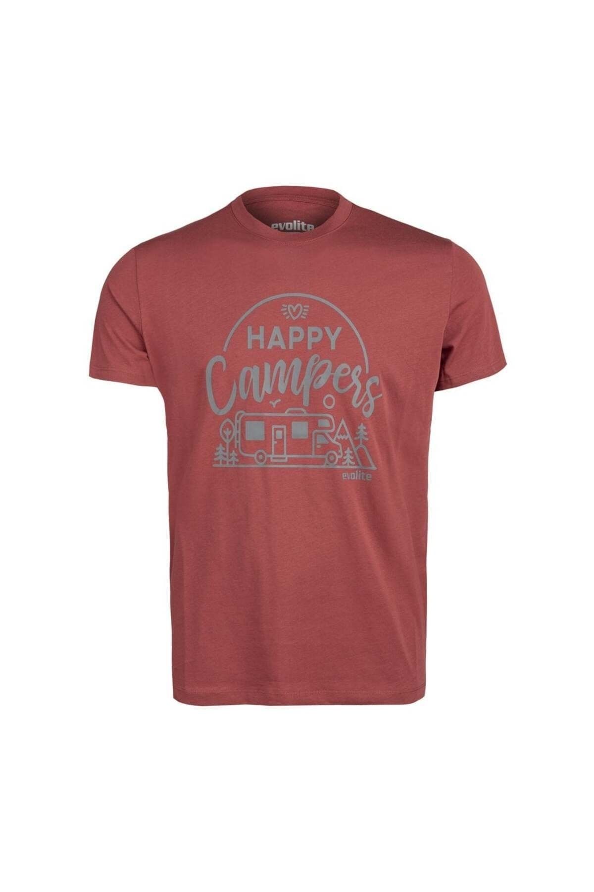 Evolite Happy Campers T-Shirt [Kiremit]