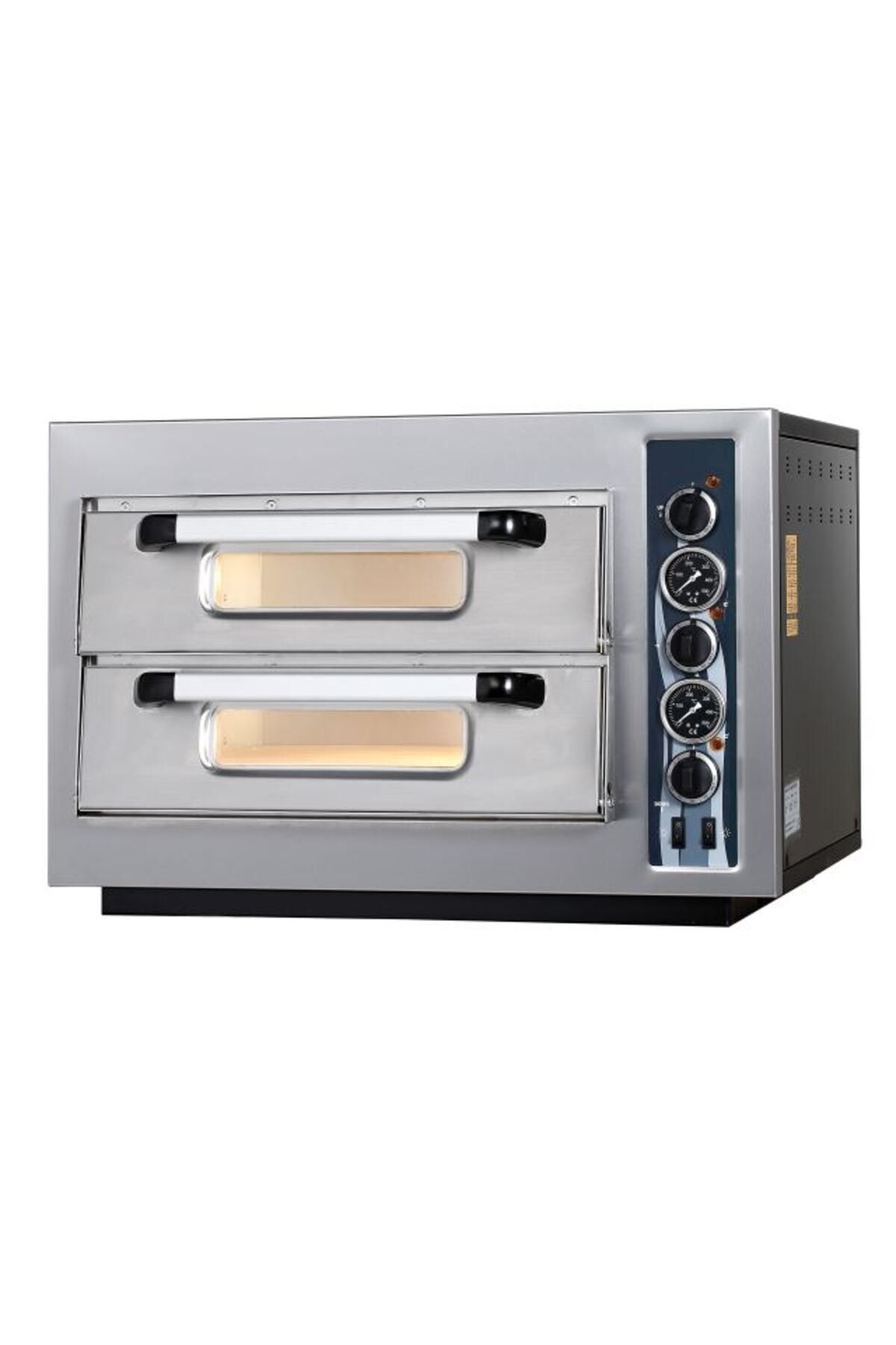 Maksan Çift Katlı Göstergeli Pizza Fırını 510X510mm Endüstriyel Mutfak