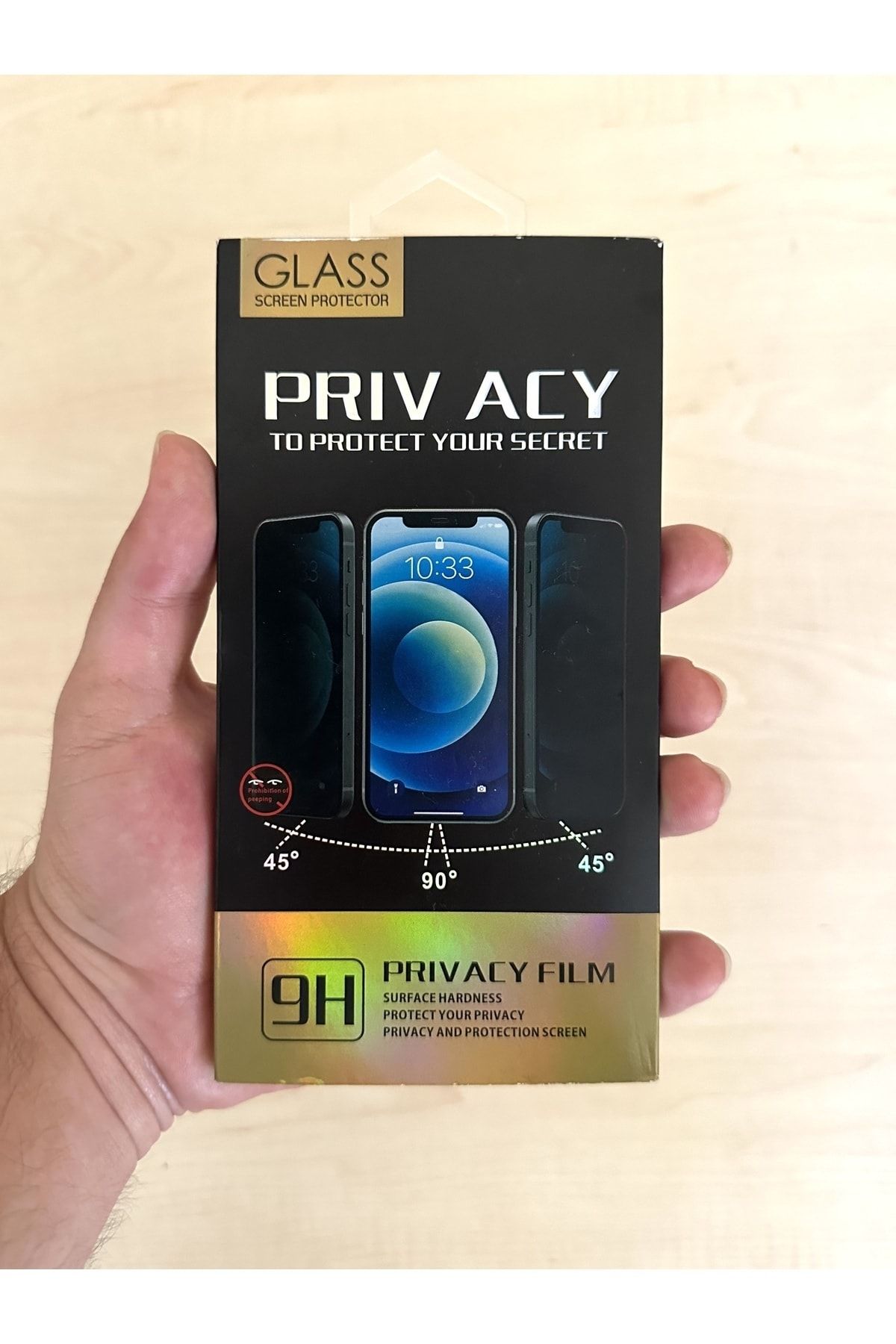 Privacy Hayalet Cam Ekran Koruyucu Temperli Film 9h Iphone 12 Ve 12 Pro