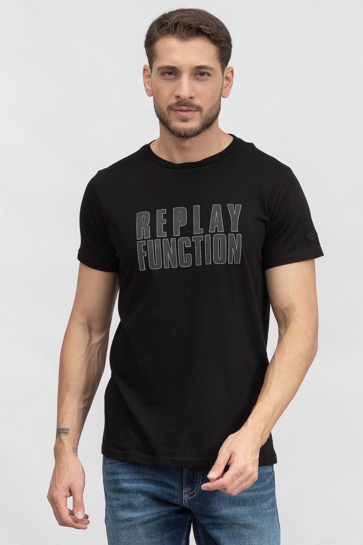 Replay Regular Erkek Bisiklet Yaka T-shirtm628700022880