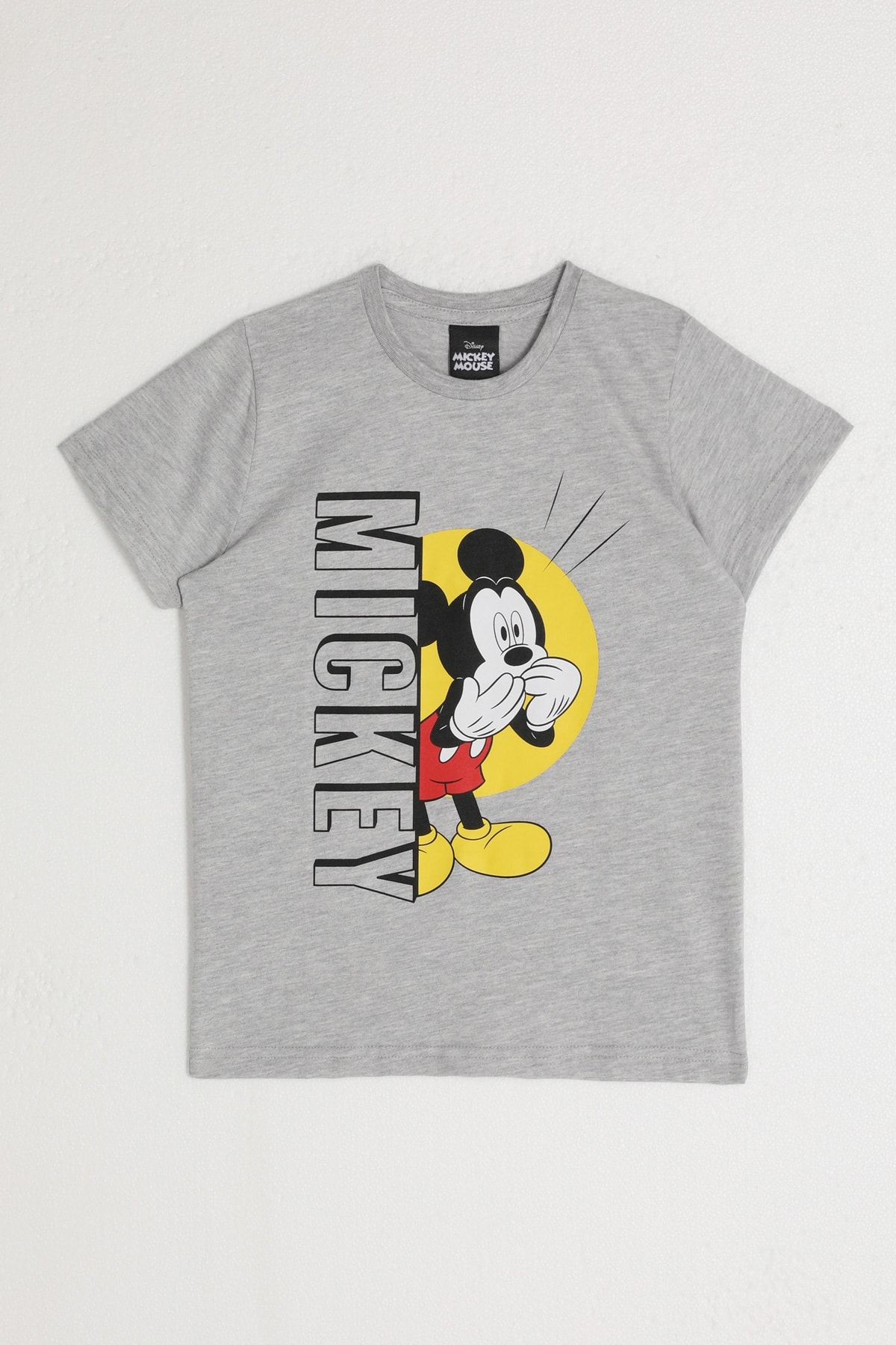 Mickey Mouse D4798-2 Erkek Çocuk T-Shirt Gri / Melanj