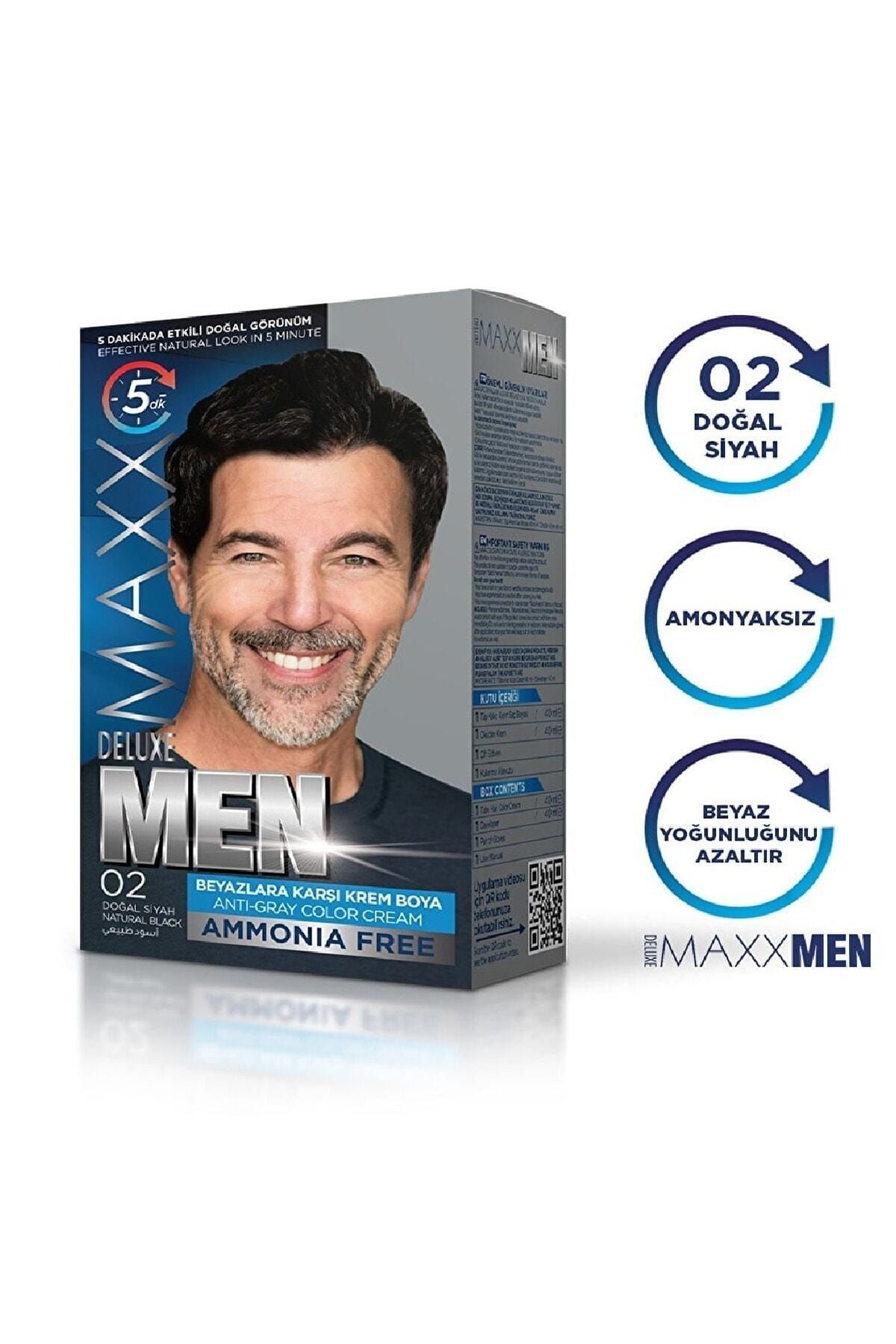 MAXX DELUXE Man 0.2 Doğal Siyah Saç Boyası