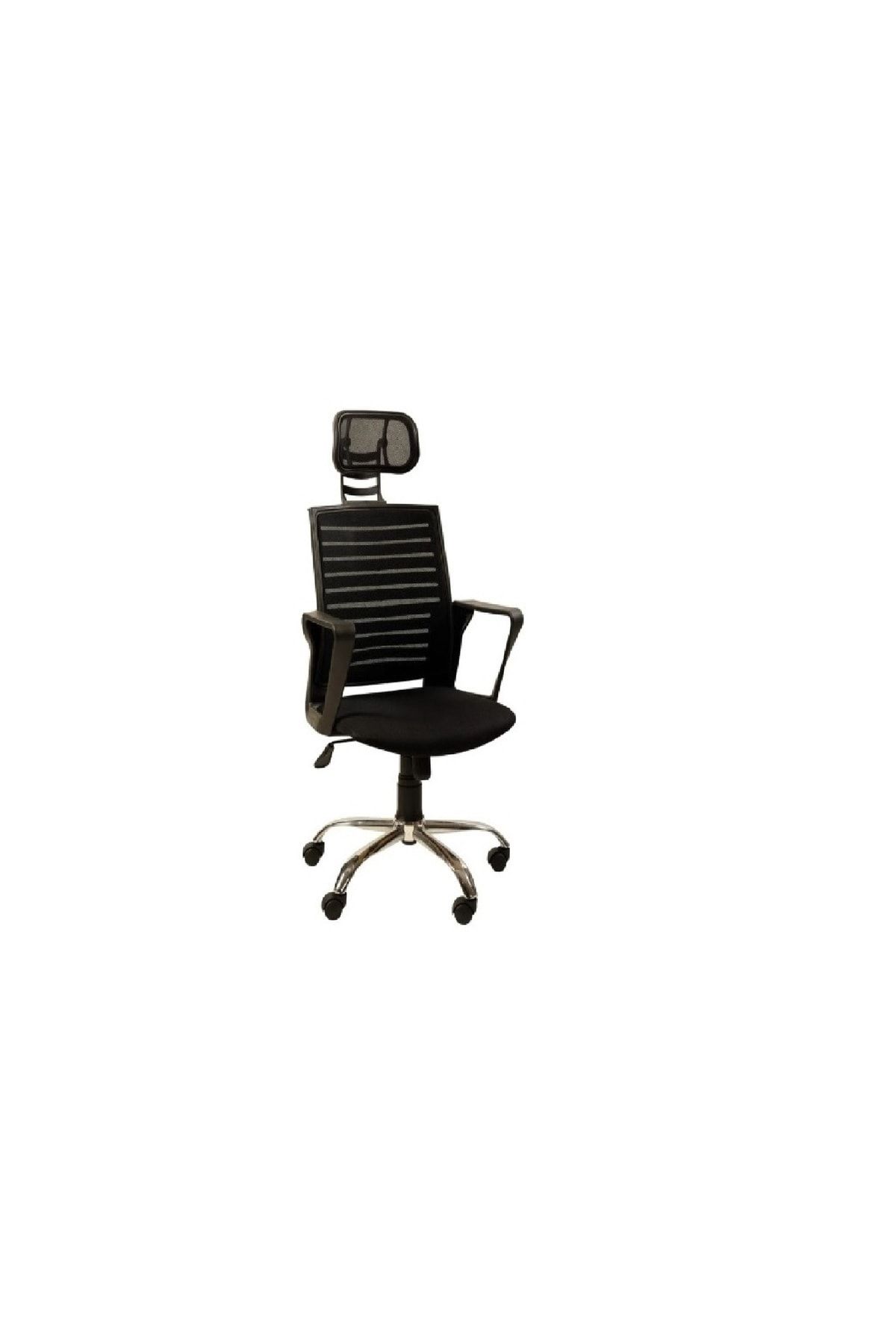 AYANAVM OFİS MAKAM SANDALYESİ Siyah Fileli Bilgisayar Ofis Çalışma Sandalyesi Koltuğu Makam koltuğu