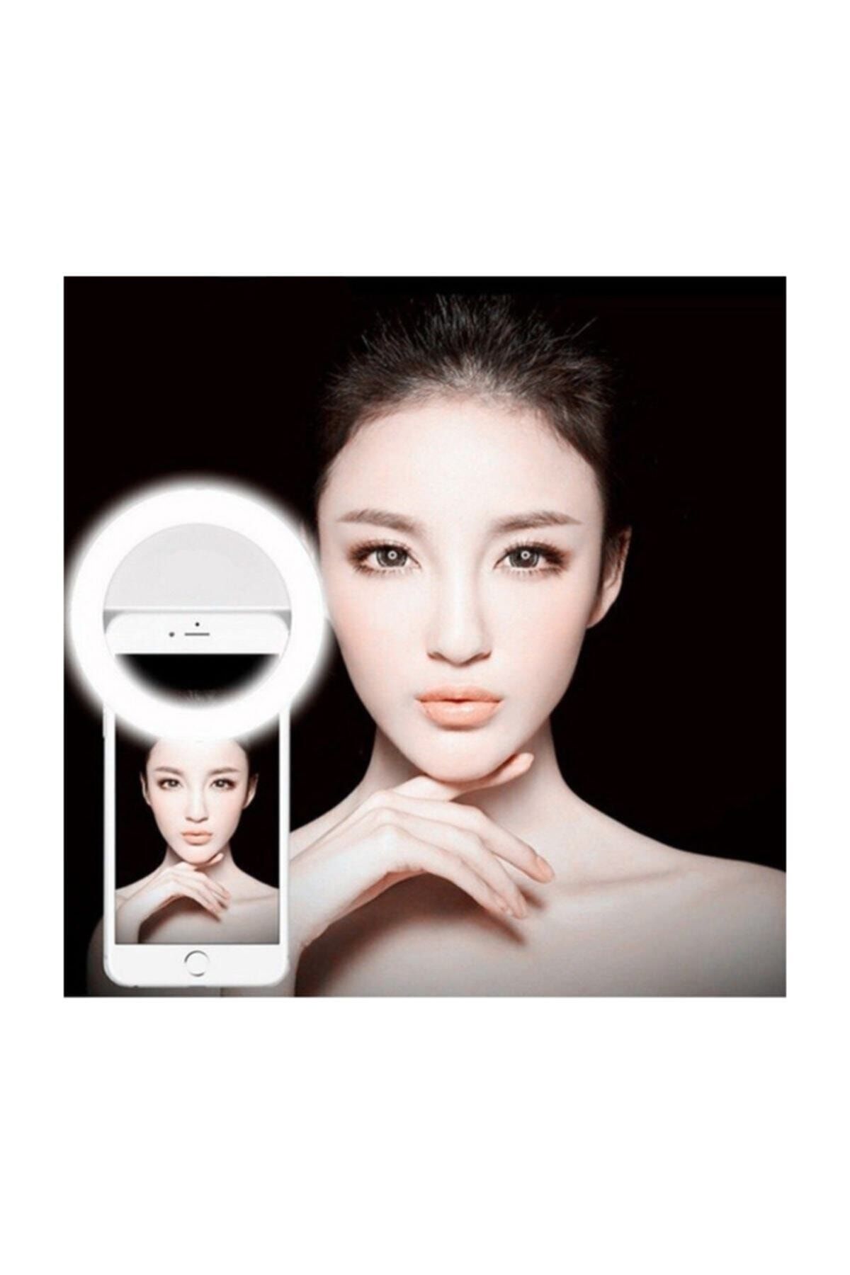 MAXCOM Şarjlı Selfie Ring Light - Özçekim Işığı-beyaz