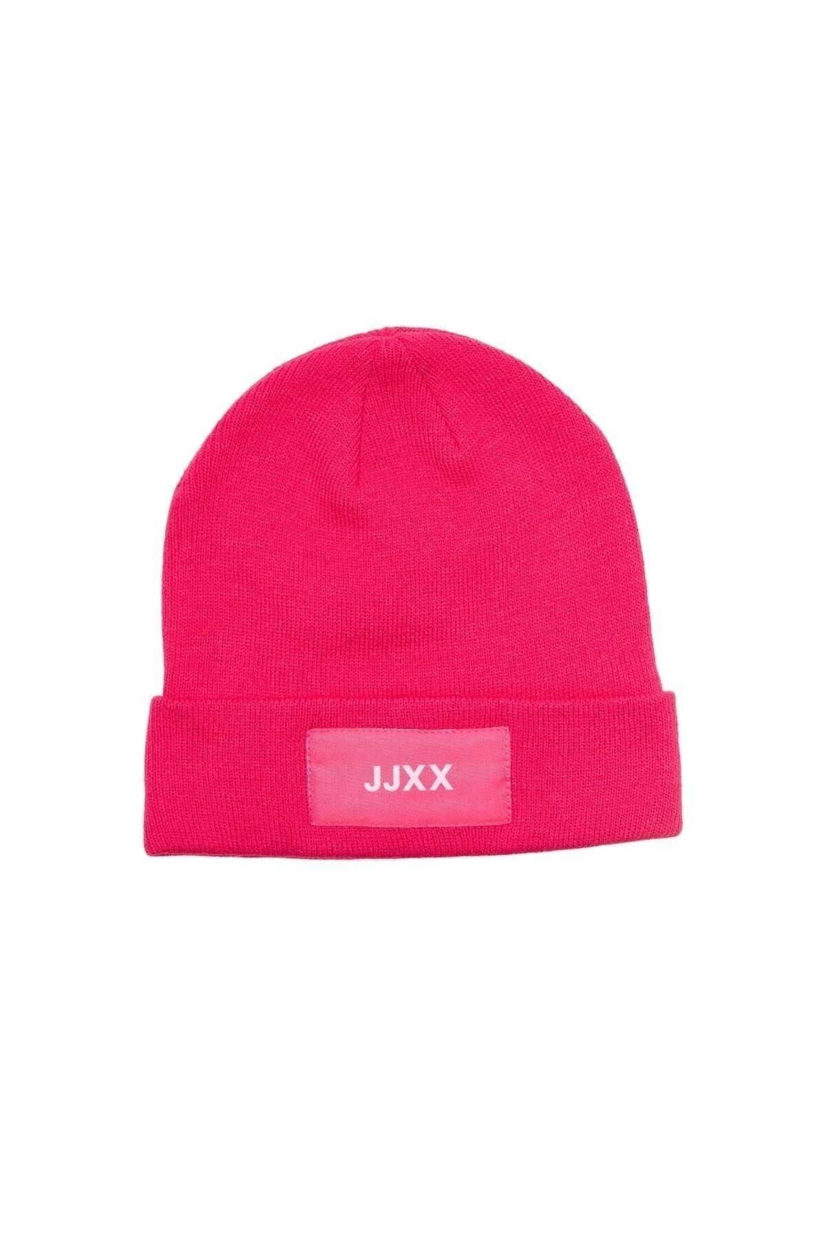 Jack & Jones Jxbasic Logo Beanie Acc Sn Kadın Bere - 12205033 Bright Rose