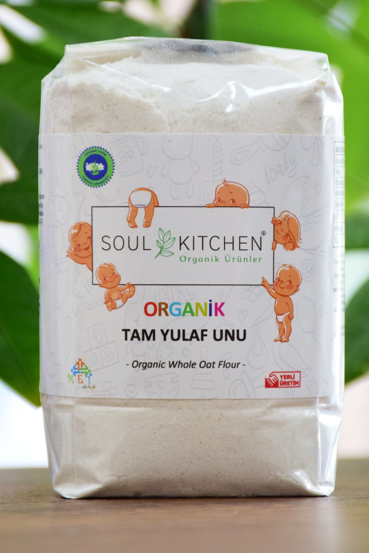 Soul Kitchen Organik Ürünler Organik Bebek Tam Yulaf Unu 250gr