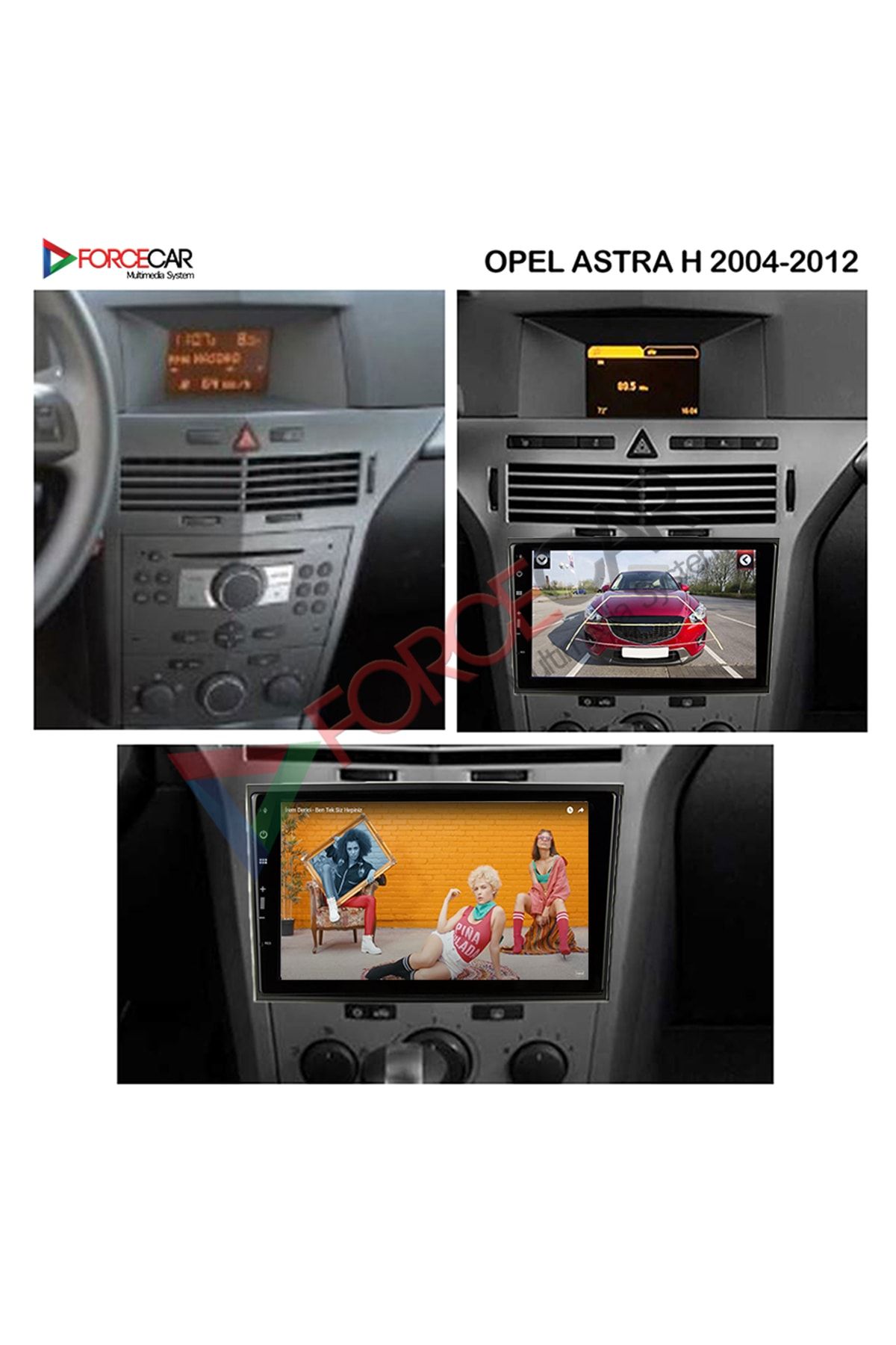 FORCECAR OPEL ASTRA H 2004-2012 ANDROİD MULTİMEDYA 2.32 KABLOSUZ CARPLAY