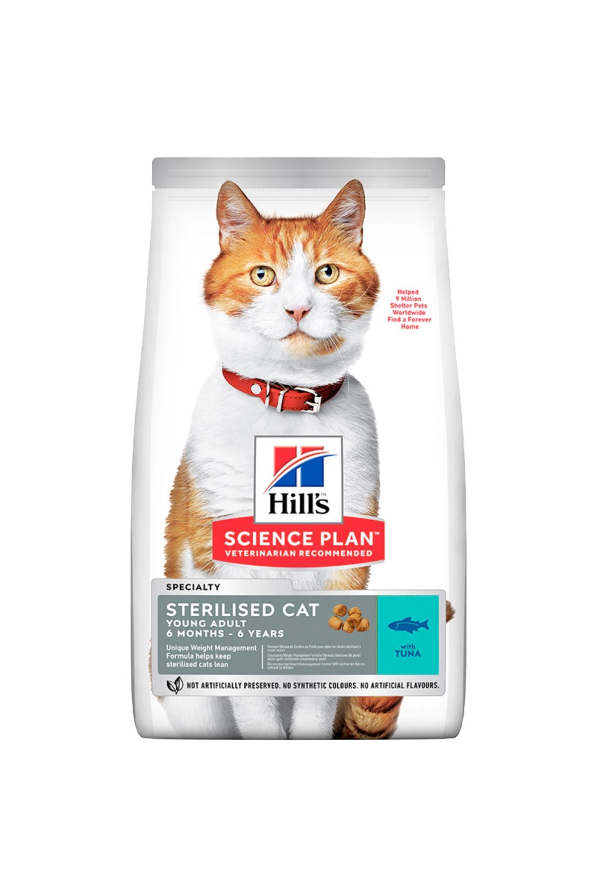 Hill's Hills Sterilised Tuna Kısır Kedi Maması 10kg Tunalı Ton Balıklı Kısırlaştırılmış Kedi Maması