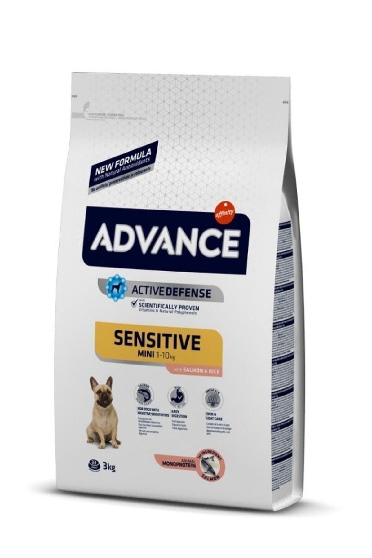 Advance Mini Sensitive Somonlu Yetişkin Köpek Maması 3 Kg