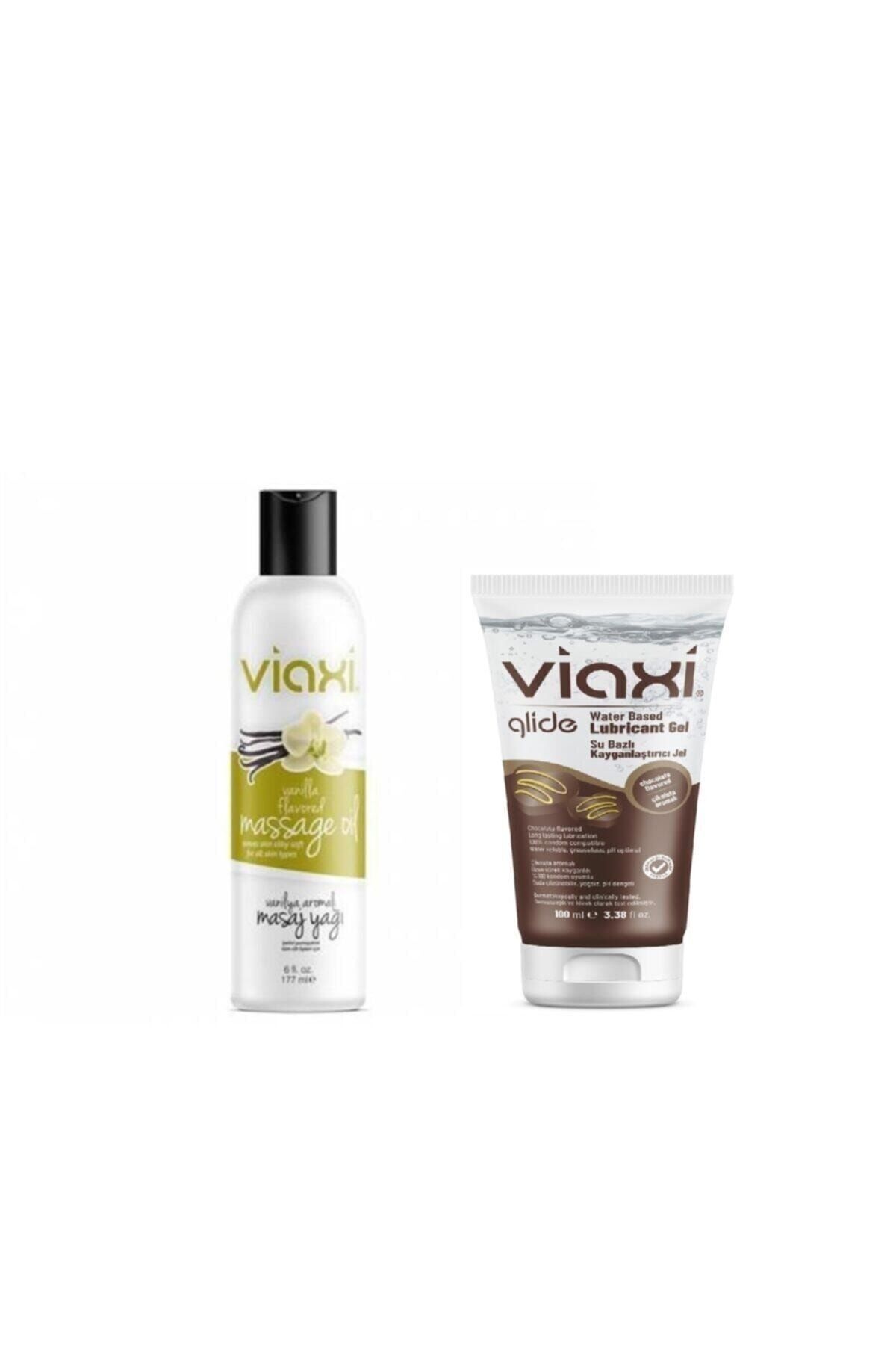 Viaxi Massage Oıl Vanilla 177 ml + Glide Kayganlaştırıcı Jel Çikolata Aromalı 100ml