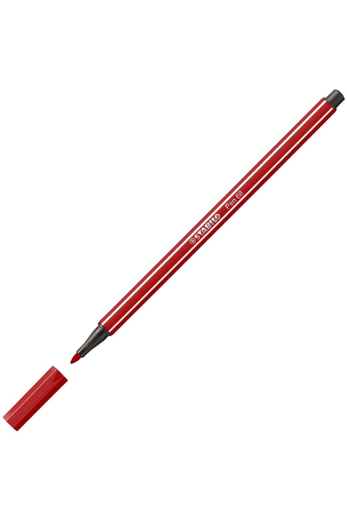 Stabilo Pen 68 Keçeli Kalem - Koyu Kırmızı