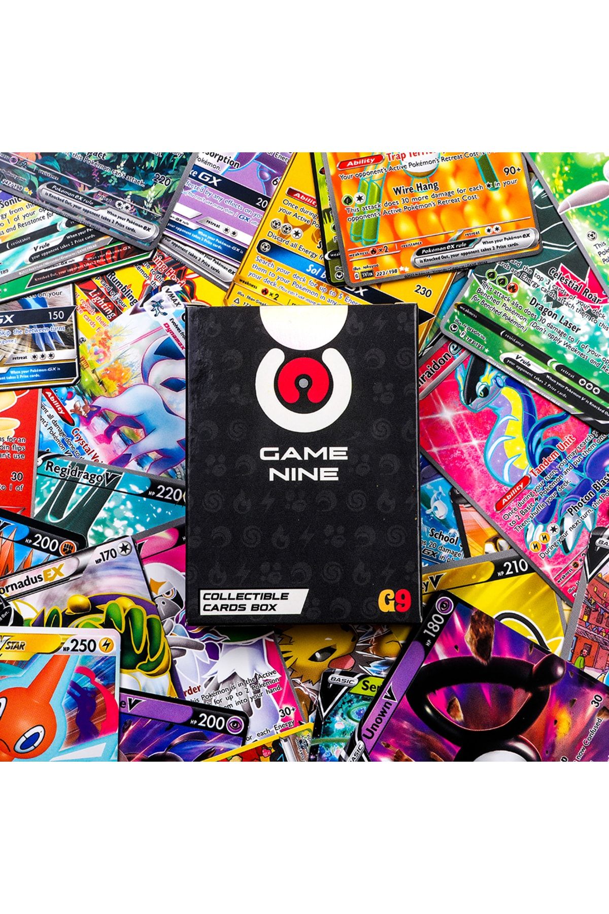 GameNine Özel Pokemon Kartı 50 Adet Deste Vmax Gx Vmax Ex Legend Oyun Kartları