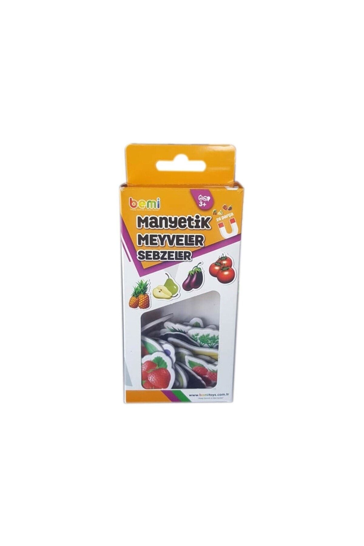 BEMİ Manyetik Magnet Meyve ve Sebzeler - 26 Parça