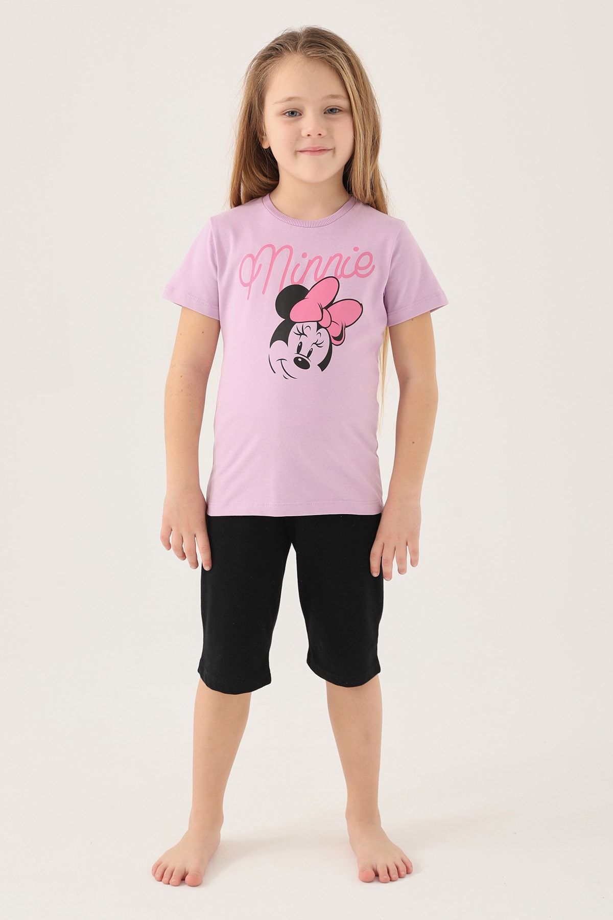MINNIE MOUSE Minnie Mouse D4805-2 Kız Çocuk T-Shirt Mor