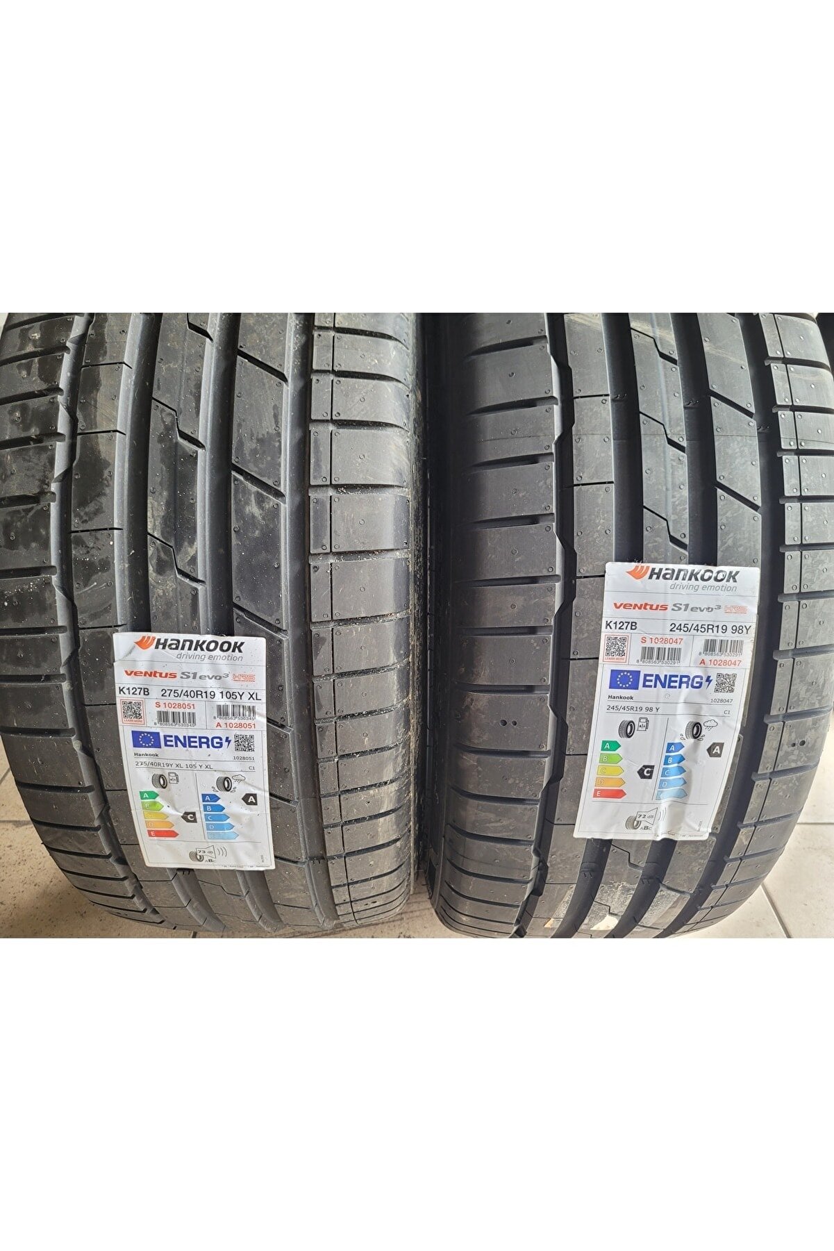 275/40/19 - 245/45/19 Ventus Evo3 K127b Hrs (RUN FLAT) Set Olarak 2023 Üretim