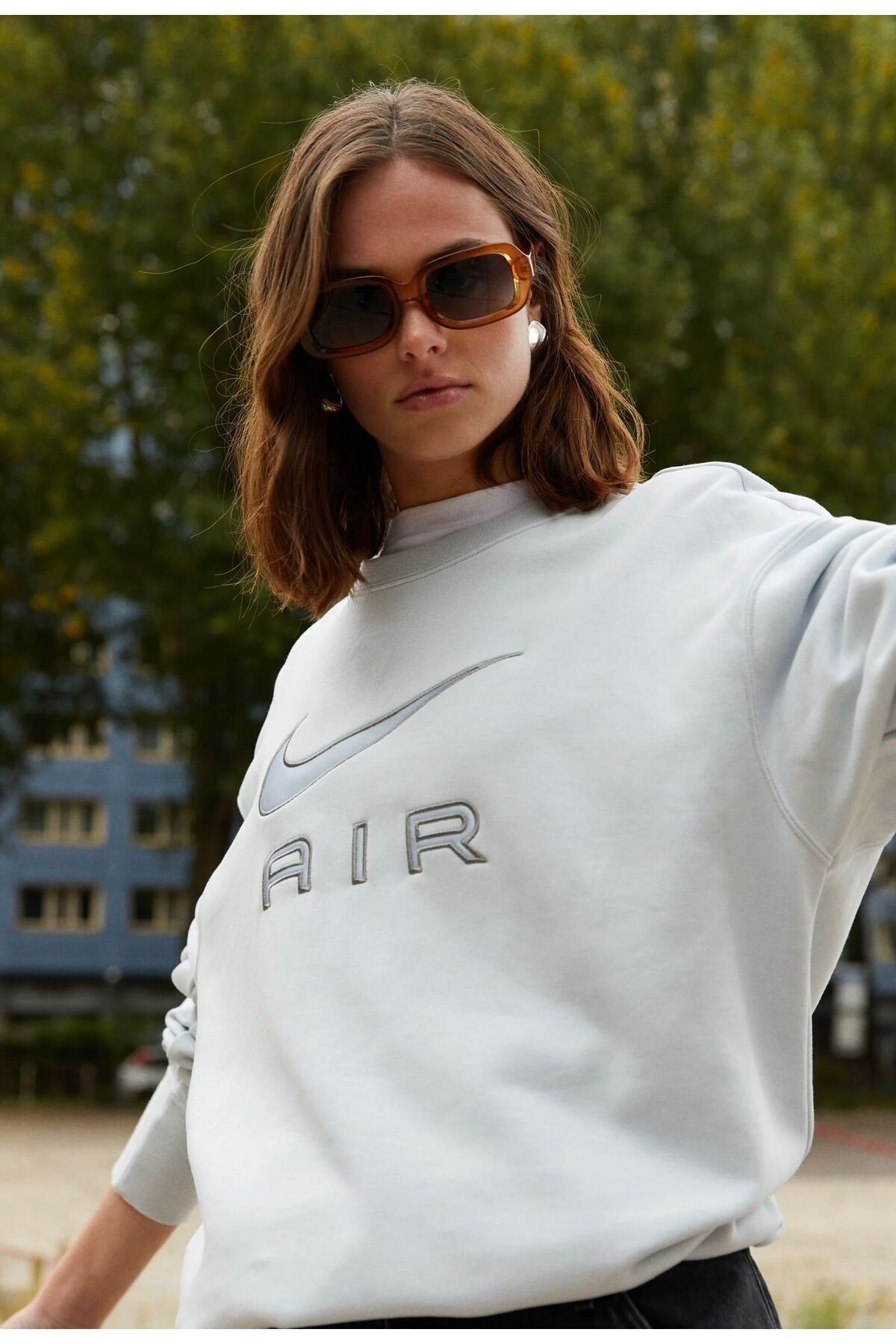 Nike Sportswear Air Fleece Crew Kadın Sweatshirt