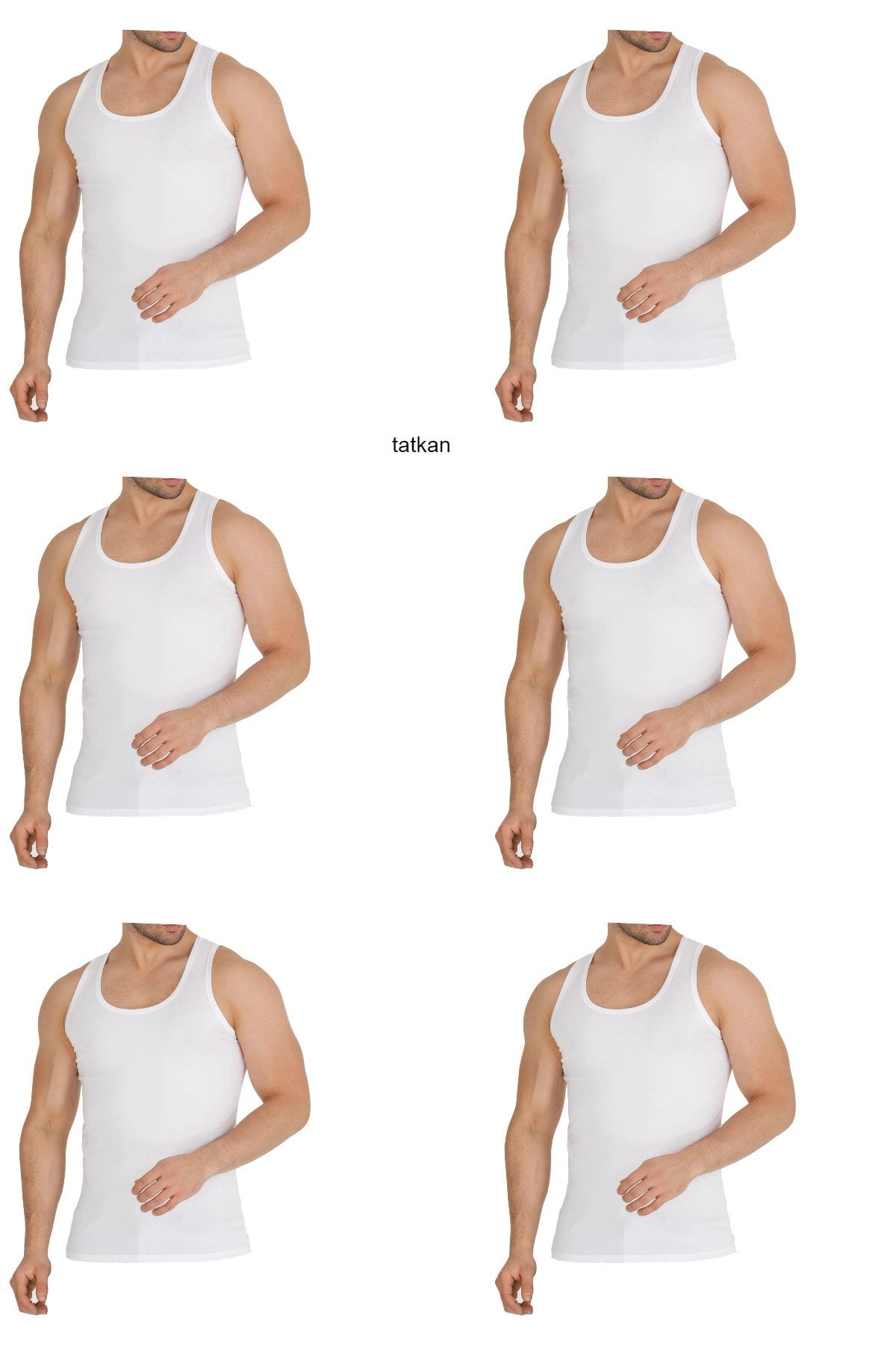 tatkan Erkek İnce Yazlık Modal Terletmeyen Atlet 6'lı Paket