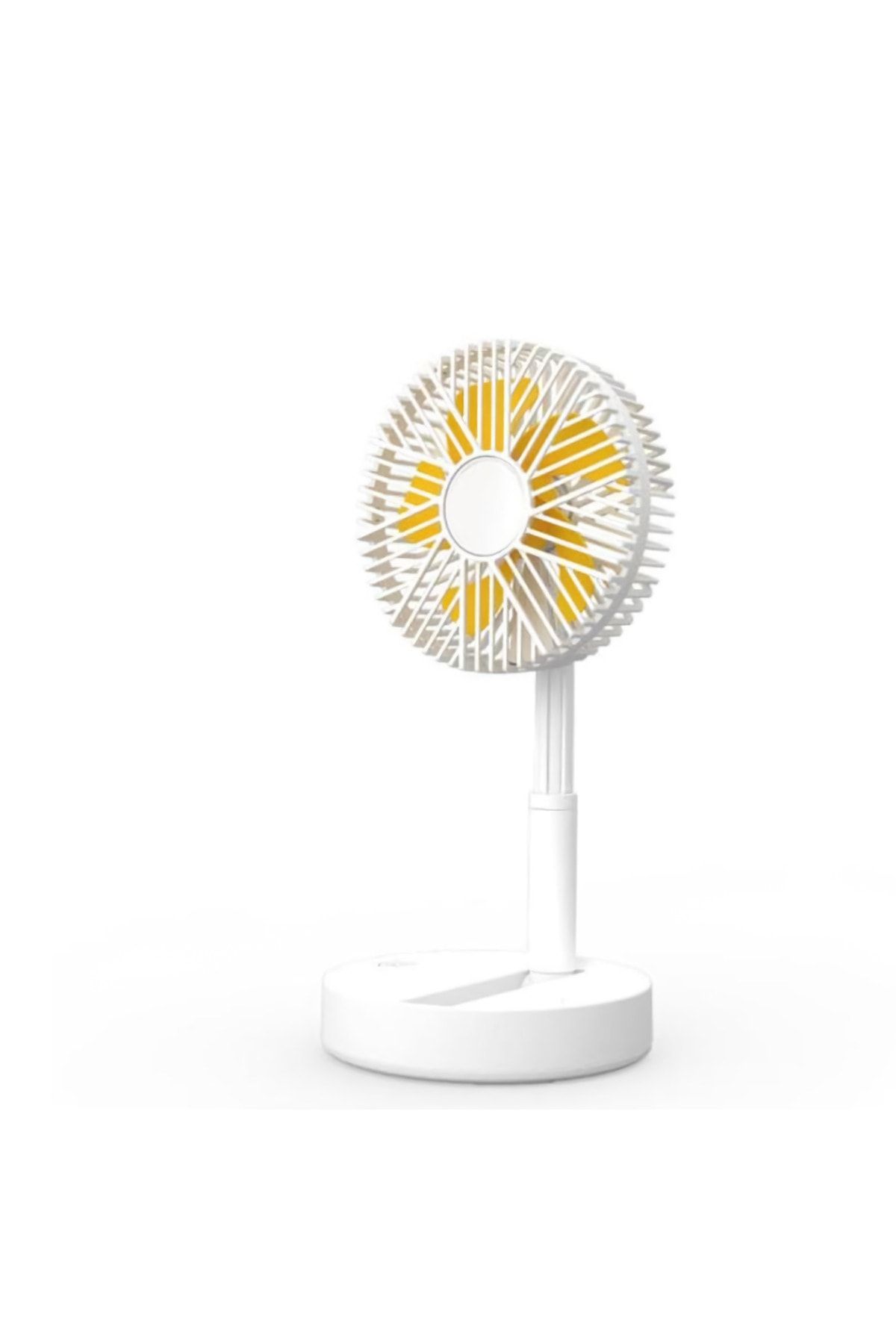 Teknomila Şarjlı Taşınabilir Fan Katlanır Teleskopik Usb Fanı Ev Ofis Masaüstü Sessiz Fan