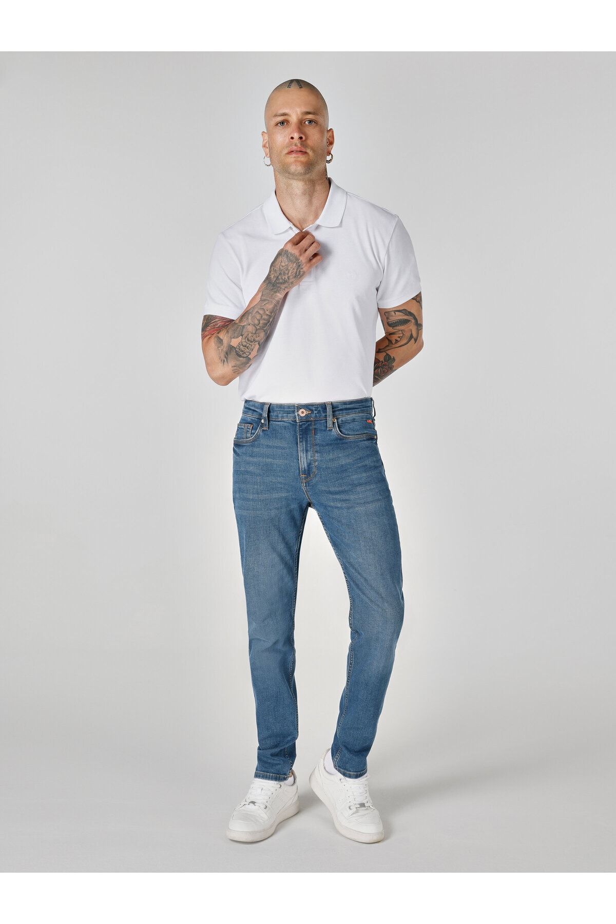 Colin’s 035 Ryan Süper Slim Fit Yüksek Bel Dar Paça Mavi Erkek Pantolon