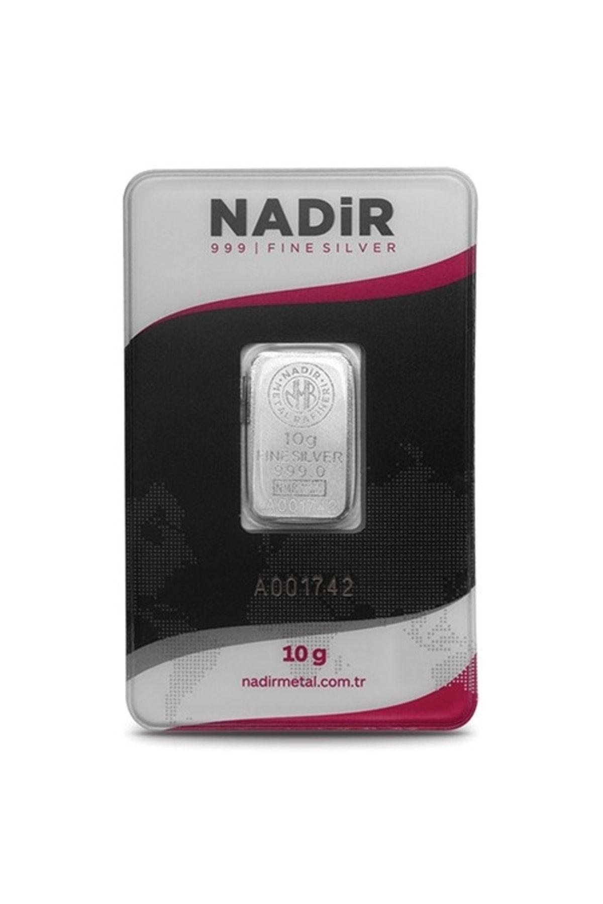 Nadir Gold 10 Gram Külçe Gümüş