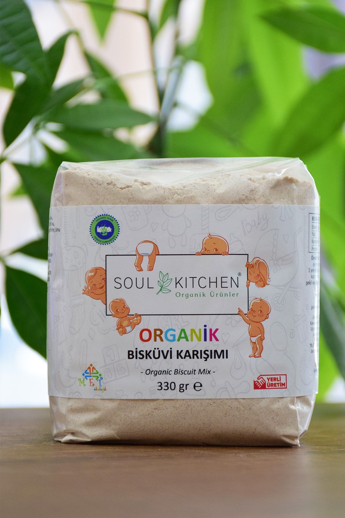 Soul Kitchen Organik Ürünler Organik Bebek Bisküvi Karışımı 330gr - eko paket