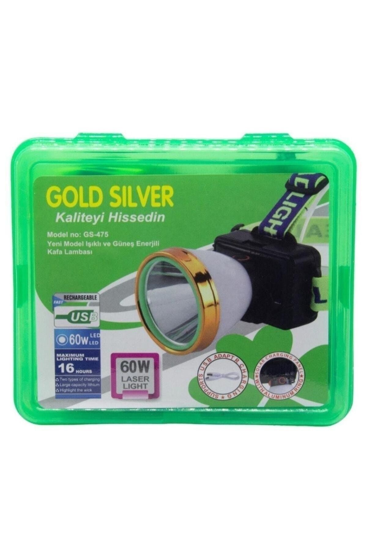 GoldSilver Gold Silver Gs-475 60w Güneş Enerjili Kafa Lambası