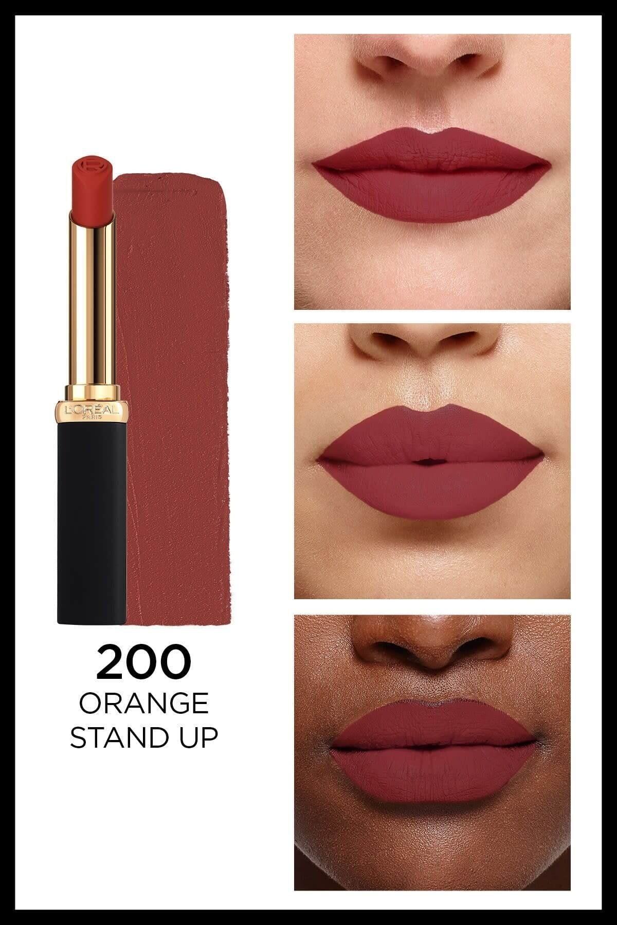 Color Riche Intense Volume Matte Ruj - 200 Orange Stand Up_1