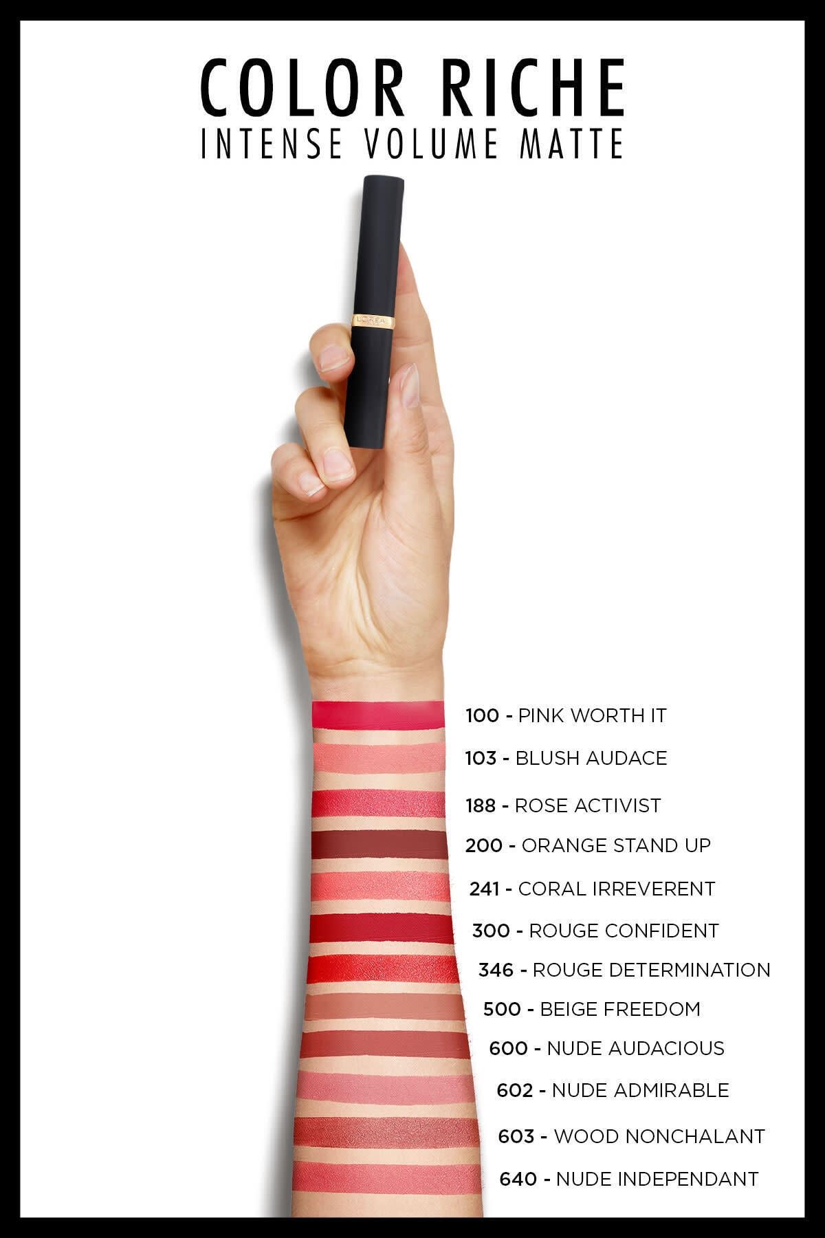 Color Riche Intense Volume Matte Ruj - 200 Orange Stand Up_7