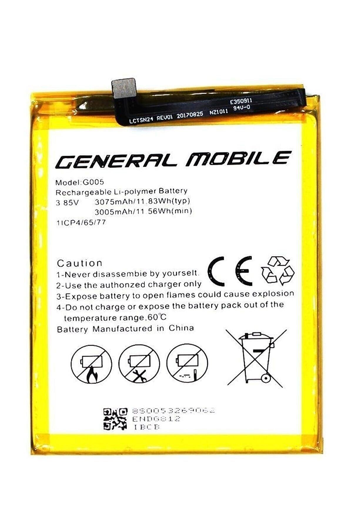 General Mobile Gm 8 Orjinal Batarya Pil