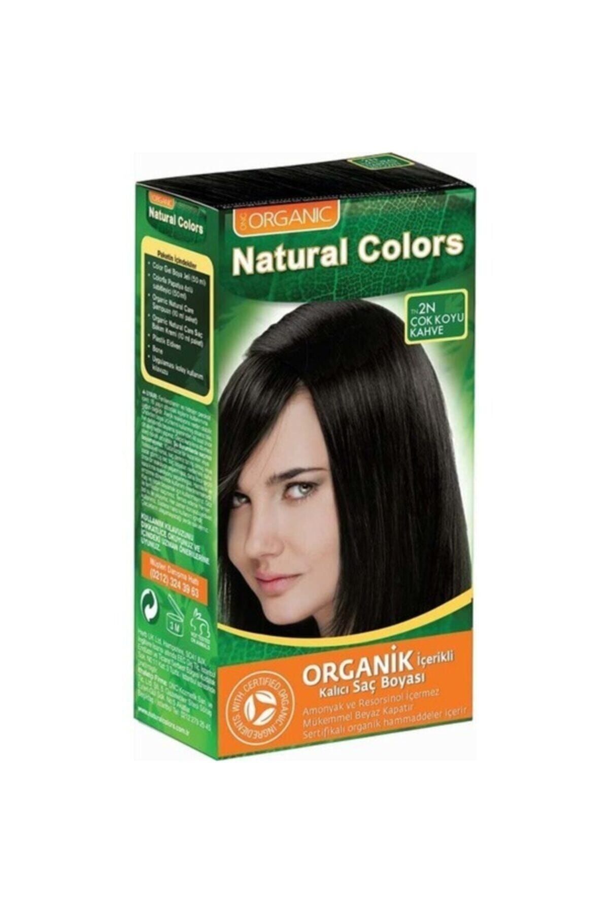 Organic Natural Colors Natural Colors 2n Koyu Kahve Saç Boyası 50 ml