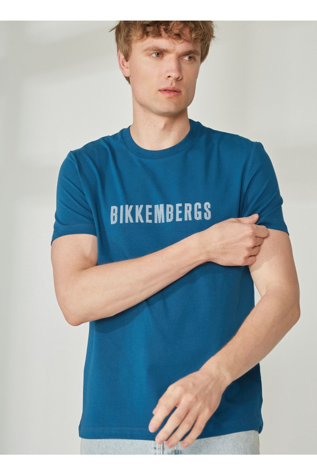 Bikkembergs Turkuaz Erkek T-Shirt C 4 101 2S