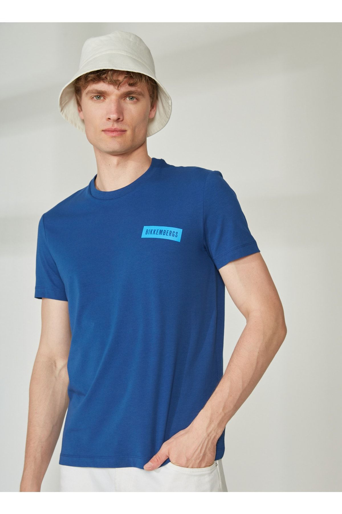 Bikkembergs Mavi Erkek T-Shirt C 4 101 3N