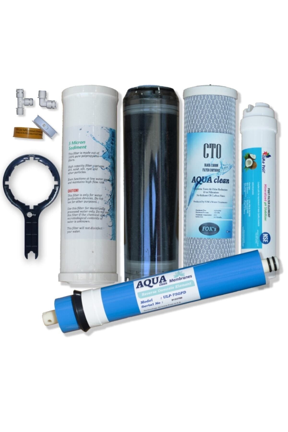 Aqua Clean Tüm Su Arıtma Cihazlarına Uyumlu 5'li Filtre Seti