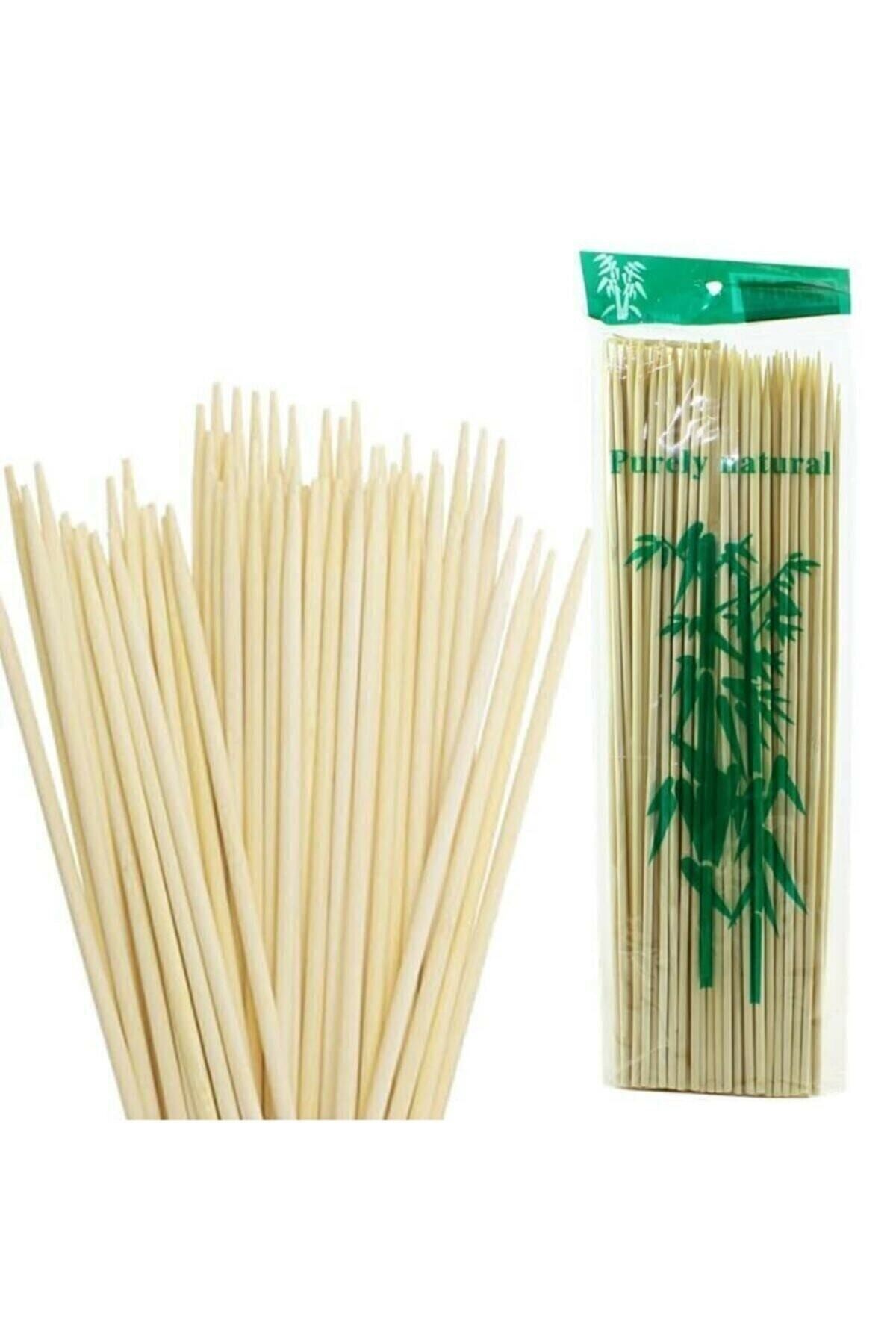 Süsle Baby Party Bambu Çöp Şiş Kurabiye Çubuğu 25 cm  90 Adet