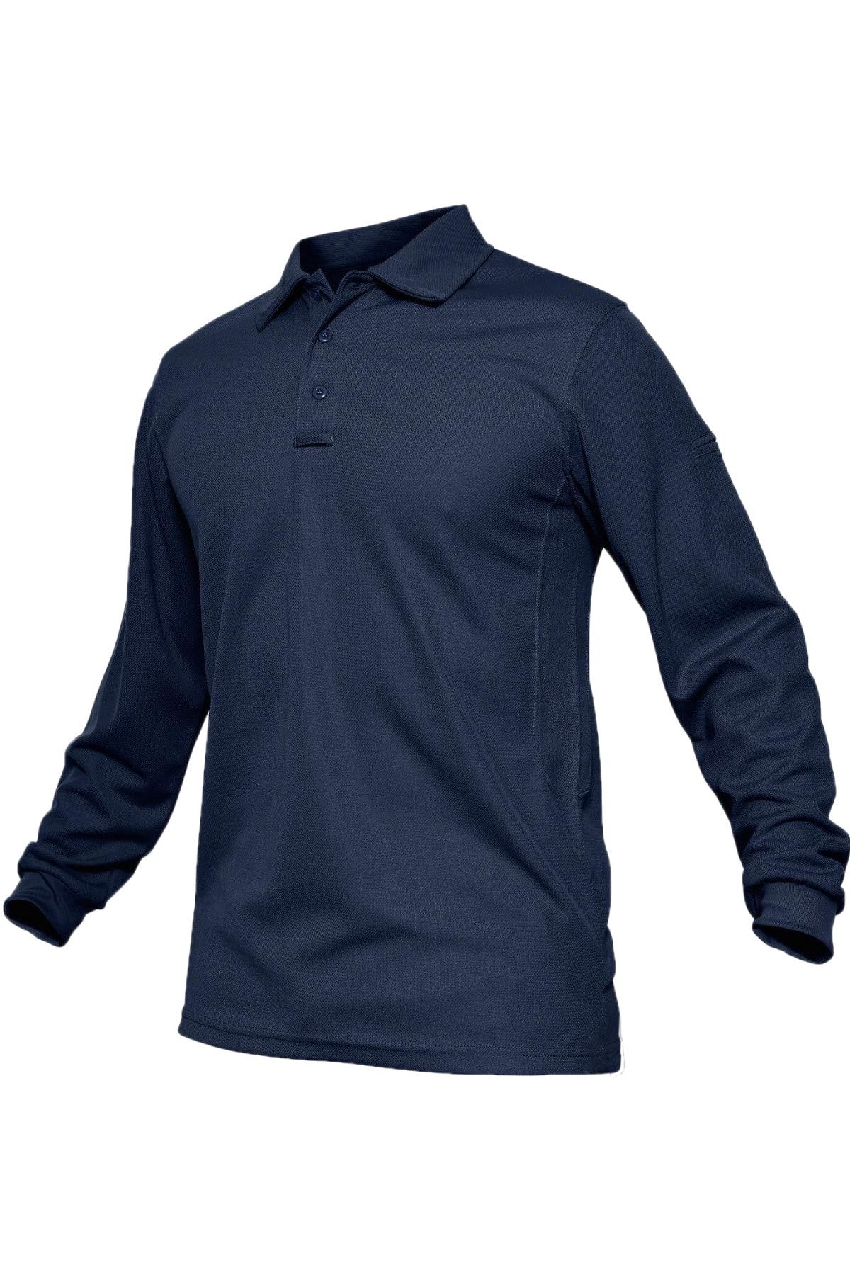 Ghassy Co Erkek Jersey Golf Polo Gömlek Pike Performans Taktik Askeri Uzun Kollu T-Shirt