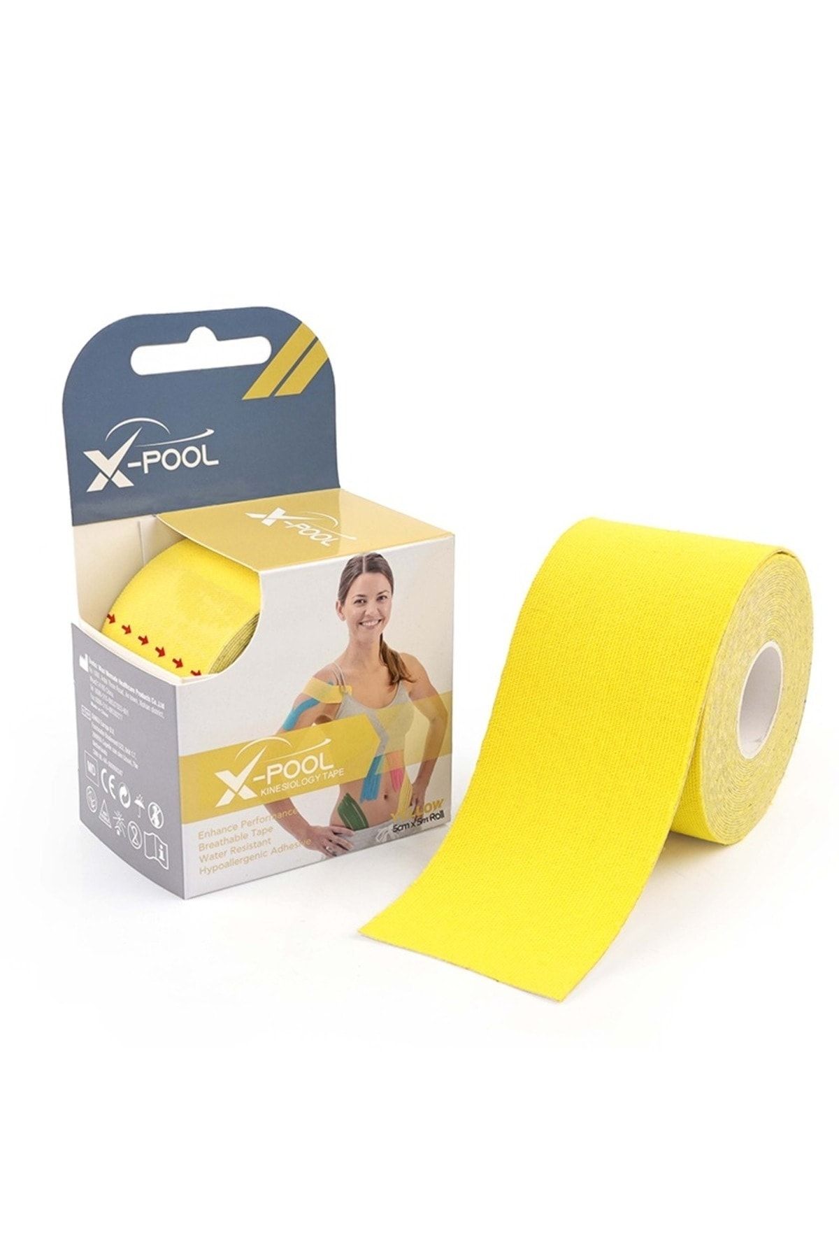 X Pool , Kinesiology Tape Gold 5x5 Cm Ağrı Bandı Sarı Renk