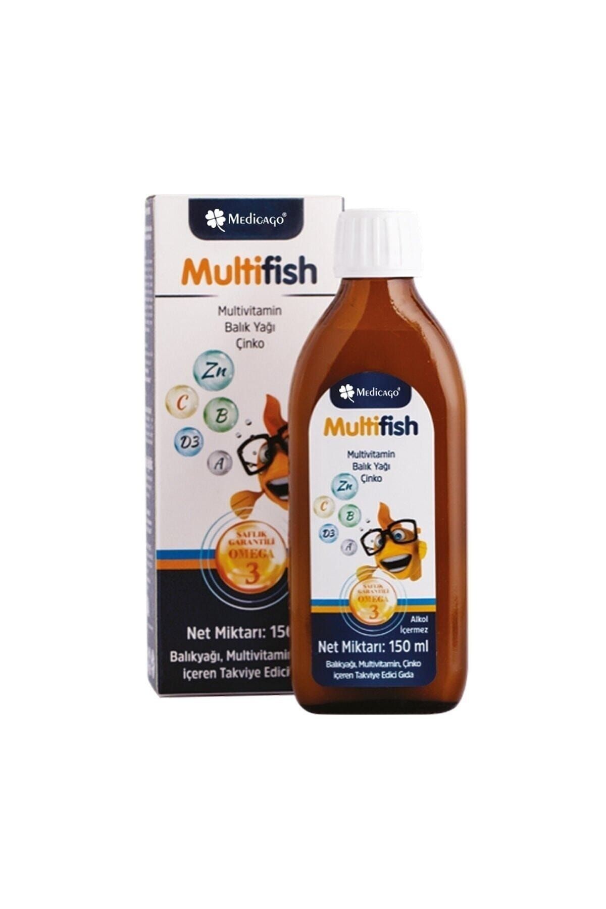 Omega Medicago Multifish Multivitamin Çinko Şurup 150 Ml